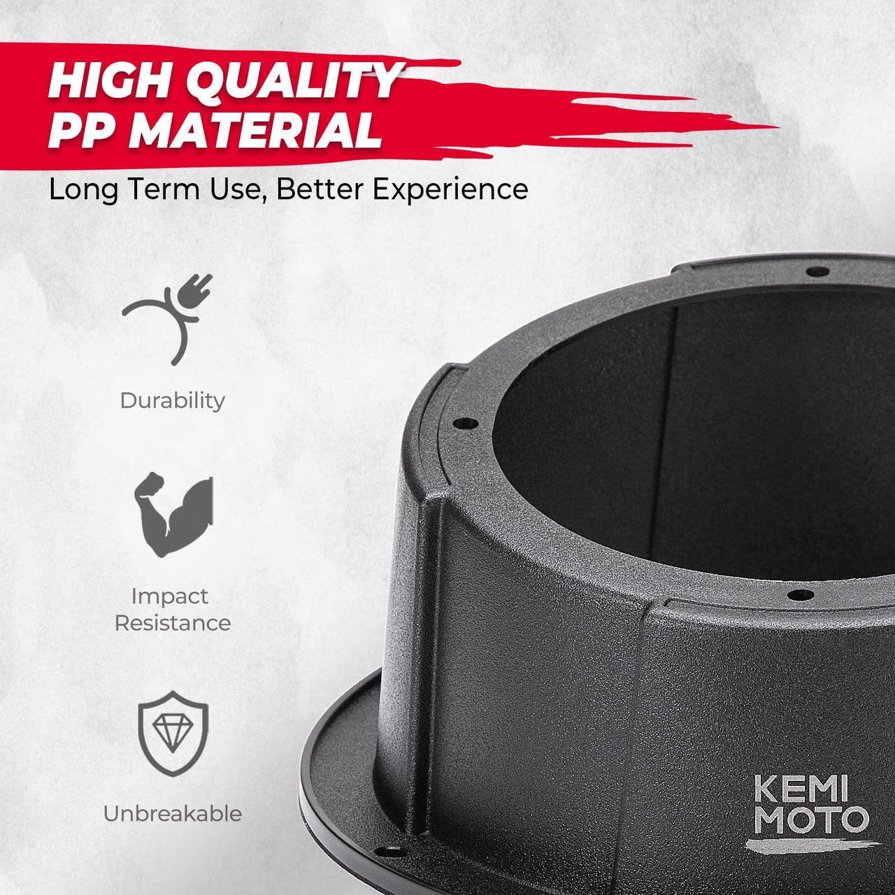 Alt view image 4 of 5 - KEMIMOTO 2PCS 6.5 Inch Speaker Pods, Universal Angled Boxes Enclosures for 6.5" Speakers Compatible with UTVs, RVs, Cars, Boats, Trunks, Trailers - 9.56 Inch Surface Mount