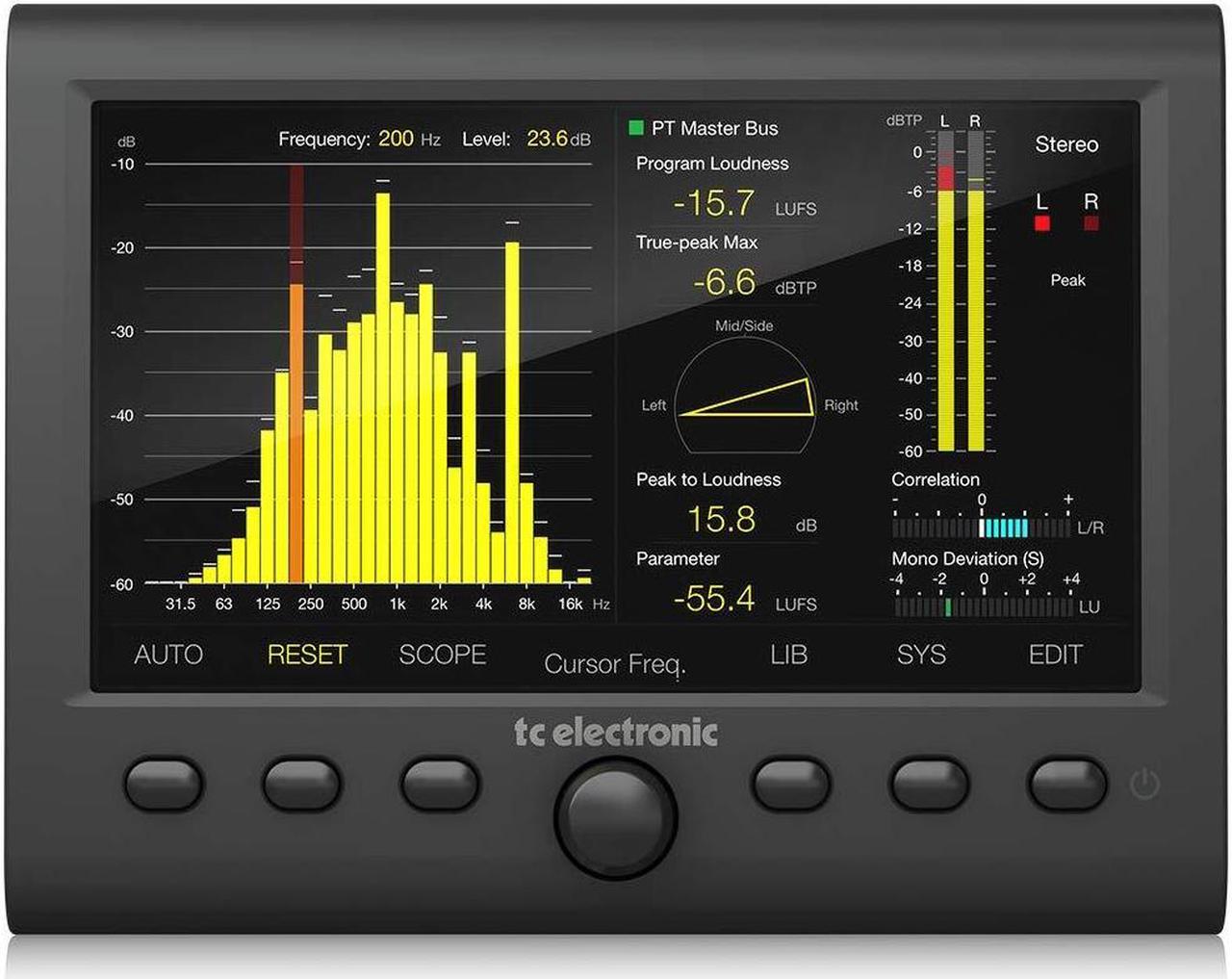 Main image of TC Electronic CLARITY M STEREO Stereo Audio Meter with 7" High Resolution Display and USB Connection for Plug-In Metering