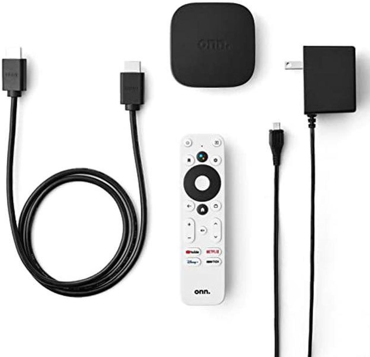Alt view image 3 of 5 - onn Android TV 4K UHD Streaming Device with Voice Remote Control & HDMI Cable