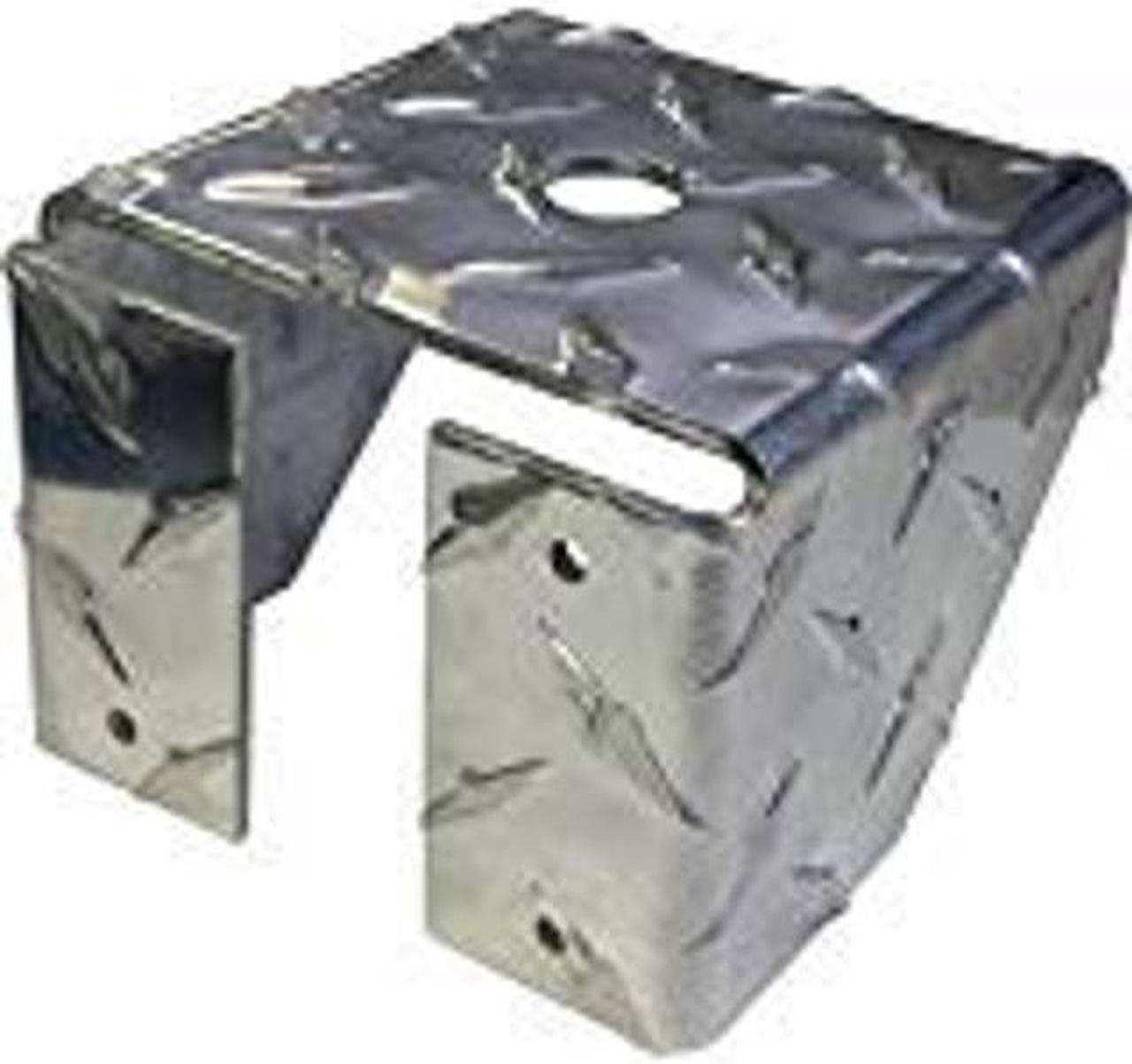 Main image of Pro Trucker Diamond Plate 1/2 Inch Hole Pickup Truck Box Mount for CB Radio Antenna