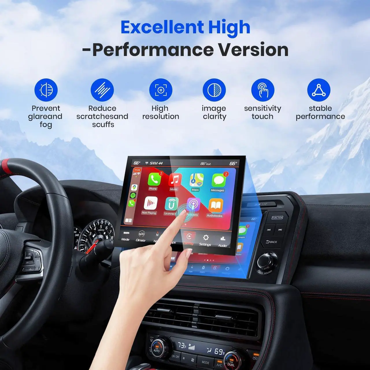 Alt view image 3 of 5 - 8.4" Uconnect 4C UAQ LCD Monitor Touch-Screen,17-21 Replacement Radio Navigation New OEM Replacement Fit for Dodge RAM Jeep Chrysler 2017&up