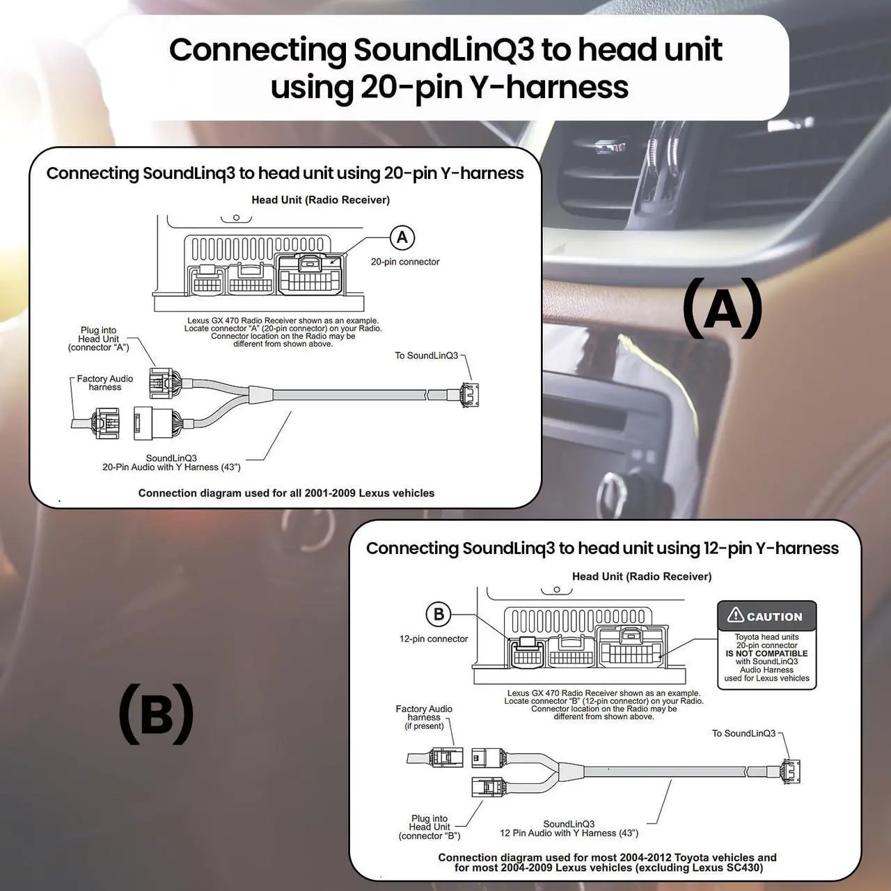 Alt view image 4 of 5 - VAIS Technology SL3sat-T-w/Tuner Kit tuner kit SiriusXM Satellite Radio Add-on Adapter - Compatible with Toyota Models - Automotive Grade Quality & DIY Installation