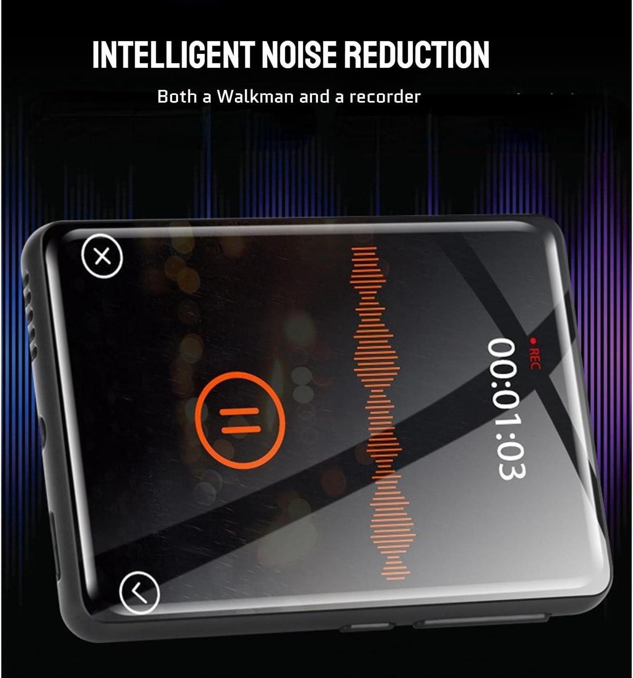 Alt view image 3 of 5 - Mp3 Player with Bluetooth, 2.4 HD Full, Portable HiFi Sound Walkman Digital Music Player with FM Electronic Book Function, Mini Portable Music Player (4+32GB (Memory Card))