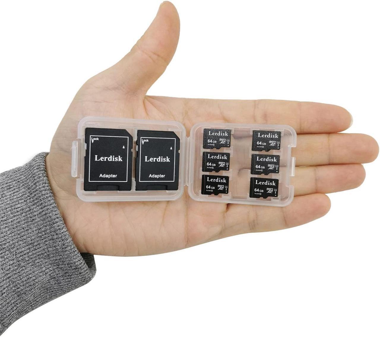 Main image of Lerdisk Factory Wholesale Micro SD Card 64GB U3 Pack of 6 in Bulk MicroSDXC UHS-I C10 with SD Adapter Produced by Authorized Licencee(64GBX6)