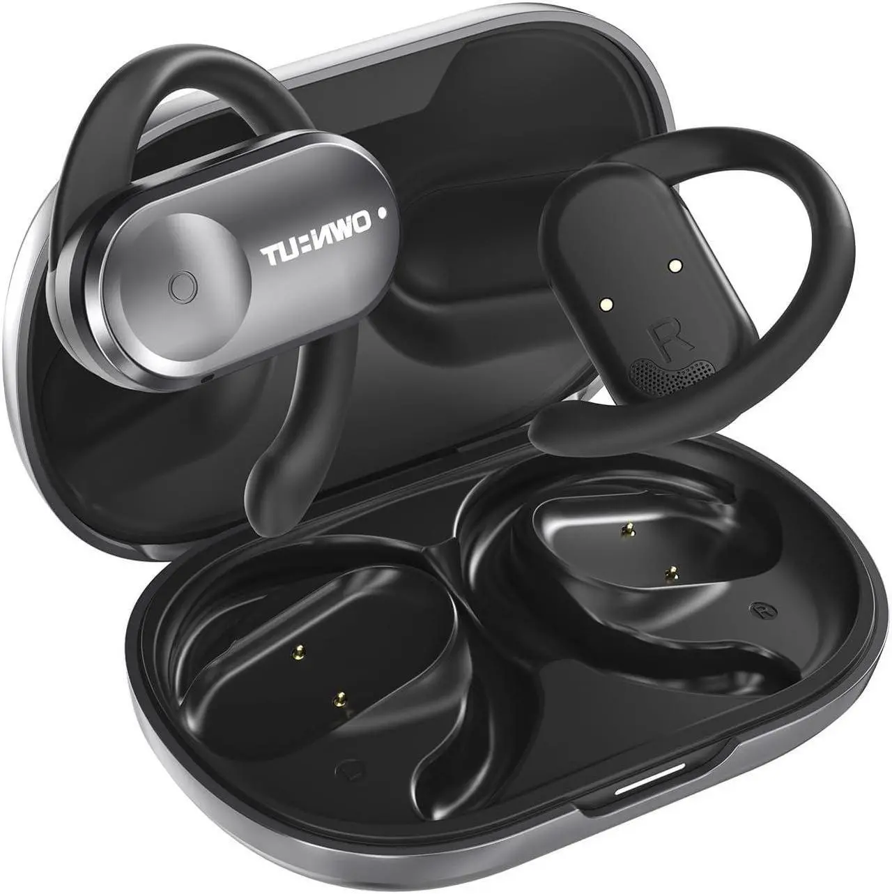 Main image of Open Ear Headphones Bluetooth 5.3, Touch Control True Wireless Sports Headphones, Open Ear Earbuds with Enhanced Bass, 50 Hours Playtime, 120° Angle Adjustment for Sports, Driving, Office, Workout