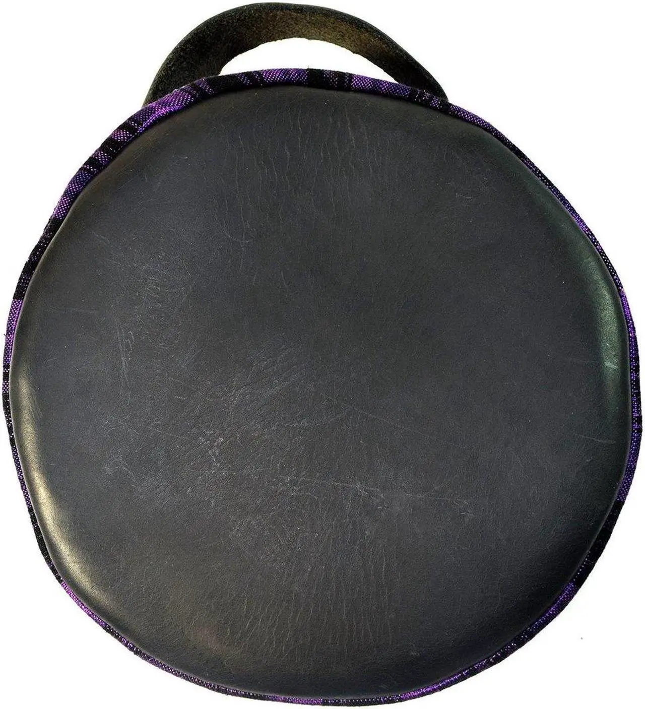 Alt view image 3 of 4 - Headphone Case by Santa Playa, Portable Carry Storage Bag in Native Típico Design w/Leather Accents Offering Protection & Style :: Tropical Orchid