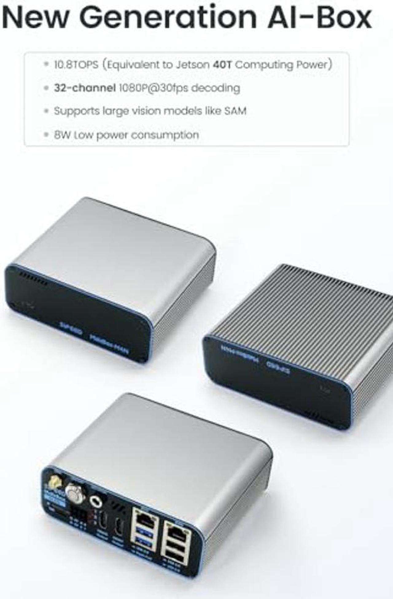 Alt view image 3 of 5 - Sipeed M4N-Dock 64bit LPDDR4X 8GB Linux Single Board Computer, AI Edge Computing NVR Developer Kit, onboard AX650N CPU 10.8TOPS NPU Gigabit Ethernet, Support 32-Channel 1080P Video Decoding
