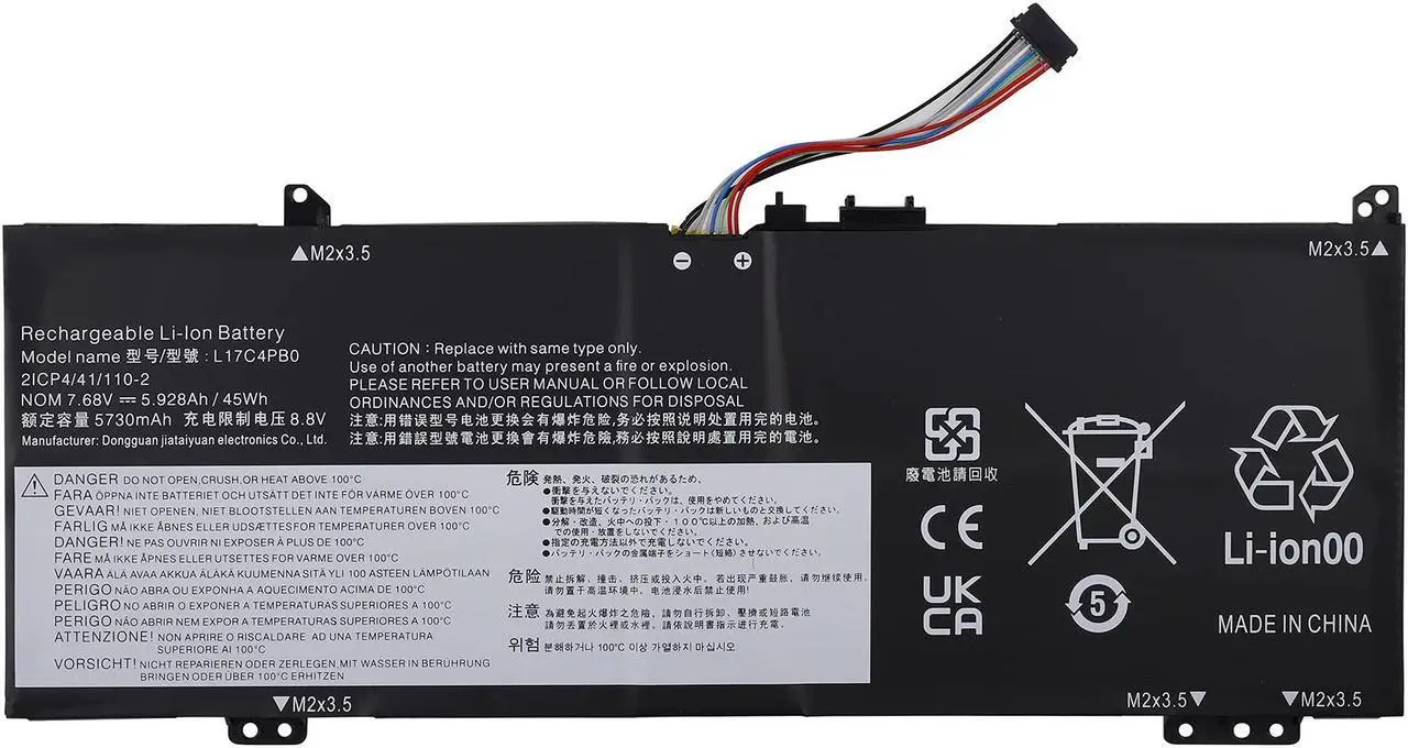 Main image of Vvsialeek L17C4PB0 45Wh Laptop Battery Compatible with Lenovo Flex 6-14IKB 14ARR IdeaPad 530S-14ARR 530S-14IKB 530S-15IKB Series L17M4PB0 L17C4PB2 L17M4PB2 5B10Q16066 5B10Q16067
