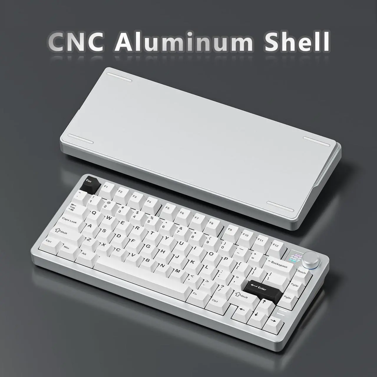 Alt view image 5 of 5 - SUEHIODHY FURYCUBE F75 Mechanical Keyboard, 75% Aluminum Keyboard VIA-programmable Custom Hot Swappable,Gasket Structure,RGB Backlit Gaming Keyboard for PC/Tablet/PS