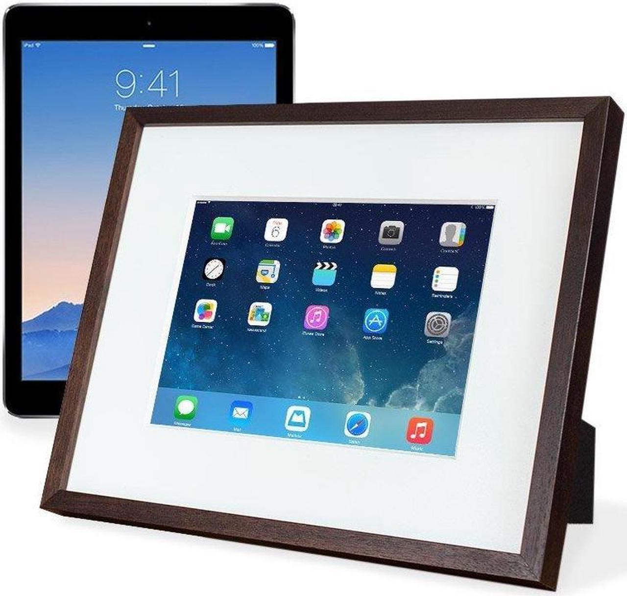 Main image of Iframe iPad Frame | Turn Your iPad Into A Beautiful Interactive Digital Picture Frame | Perfect at Home Or Work | Includes Table Stand and Wall Mount for All 9.7" iPads-Black