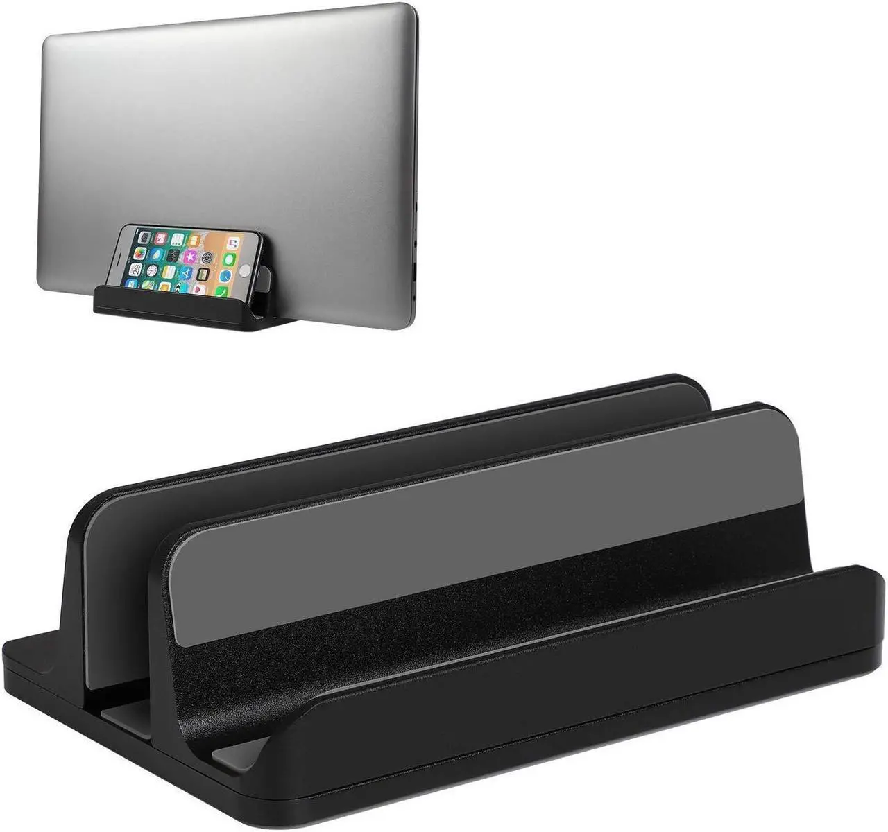 Main image of JARLINK 2 Pack Vertical Laptop Stands Bundle, Desktop Stand Adjustable Laptop Holder (up to 17.3 inches) Compatible with MacBook Pro/Air, Microsoft Surface, Lenovo