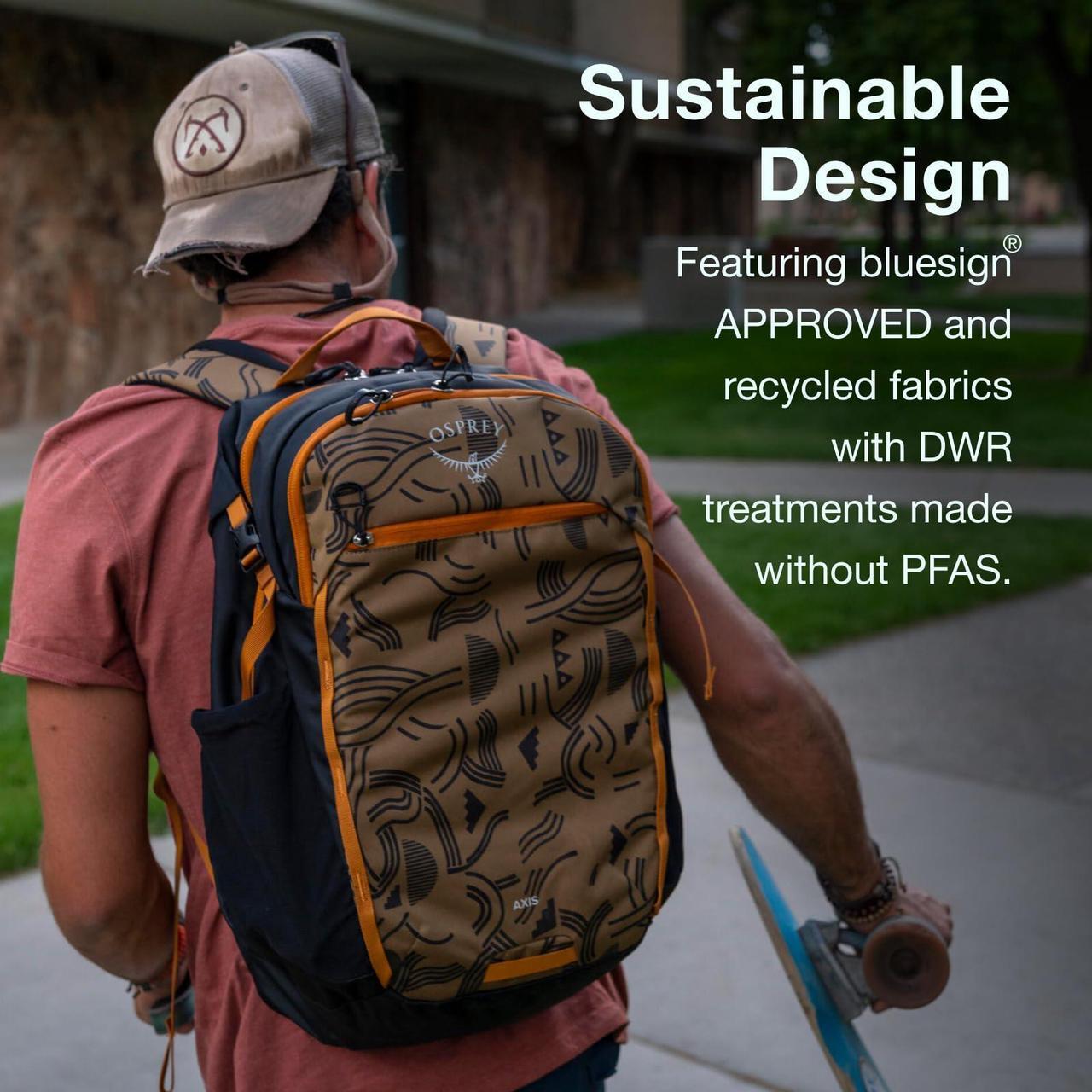 Alt view image 5 of 5 - Osprey Axis Laptop Backpack, Black