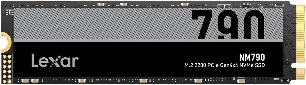 Main image of Lexar 1TB NM790 SSD PCIe Gen4 NVMe M.2 2280 Internal Solid State Drive, Up to 7400/6500 MB/s Read/Write, Compatible with PS5, for Gamers and Creators, Black (LNM790X001T-RNNNU)