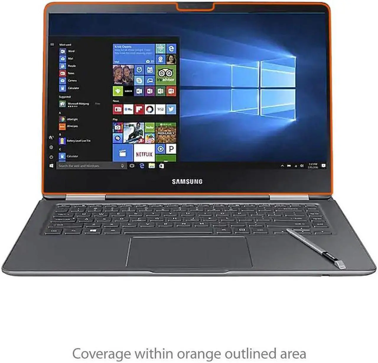 Alt view image 3 of 5 - BoxWave Screen Protector Compatible with Samsung Notebook 9 Pro 15 (NP940X5M) - ClearTouch Anti-Glare (2-Pack), Anti-Fingerprint Matte Film Skin for Samsung Notebook 9 Pro 15 (NP940X5M)