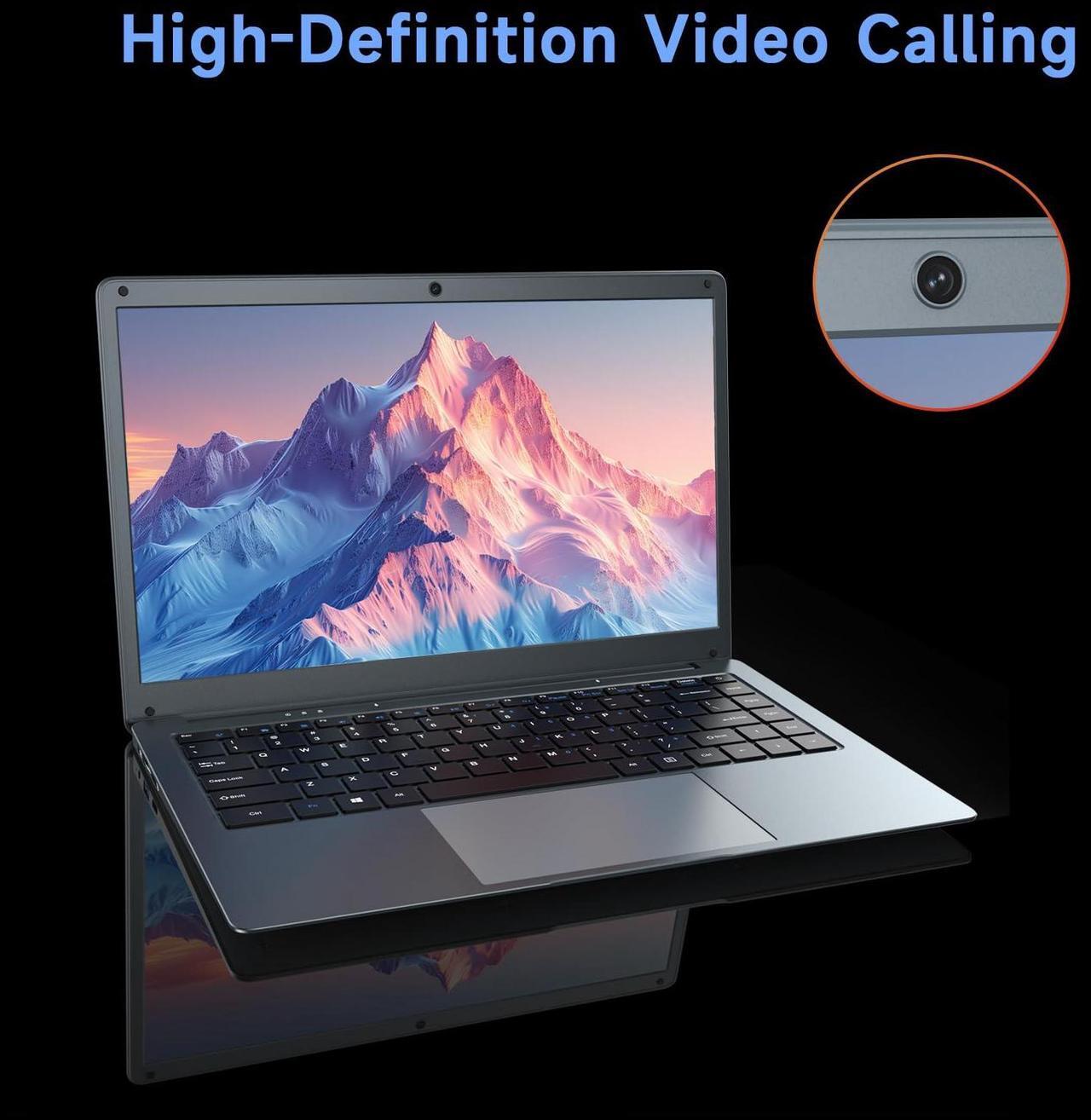 Alt view image 3 of 5 - BLUEING 14" FHD Lightweight Laptop, Intel Celeron N3350 Laptop Computer, 6GB LPDDR4 RAM 320GB(64GB eMMC/256GB SSD), WI-FI 5, BT5.0, HD Camera, Windows 10 Laptop Computer for Home & Study