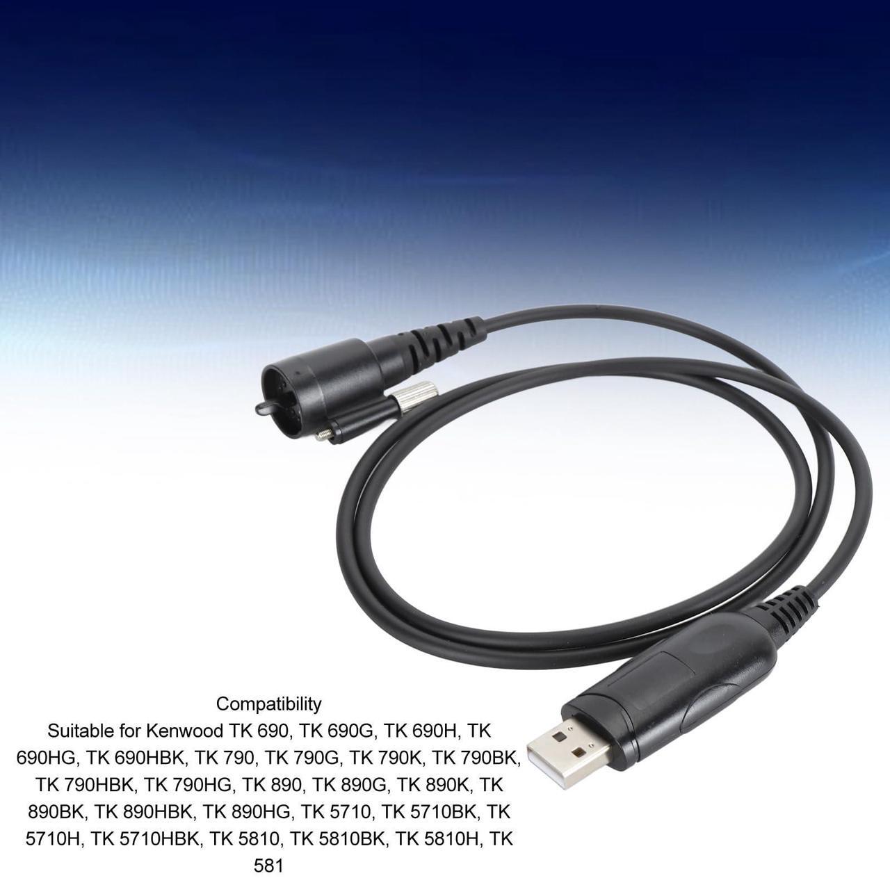 Alt view image 2 of 5 - USB Programming Cable for Kenwood TK 690 TK 790 TK 890 TK 5710 TK 5810 TK 581 KPG 43, 12 Pin Two Way Talk Radio Replacement Programming Cable for TK 790BK