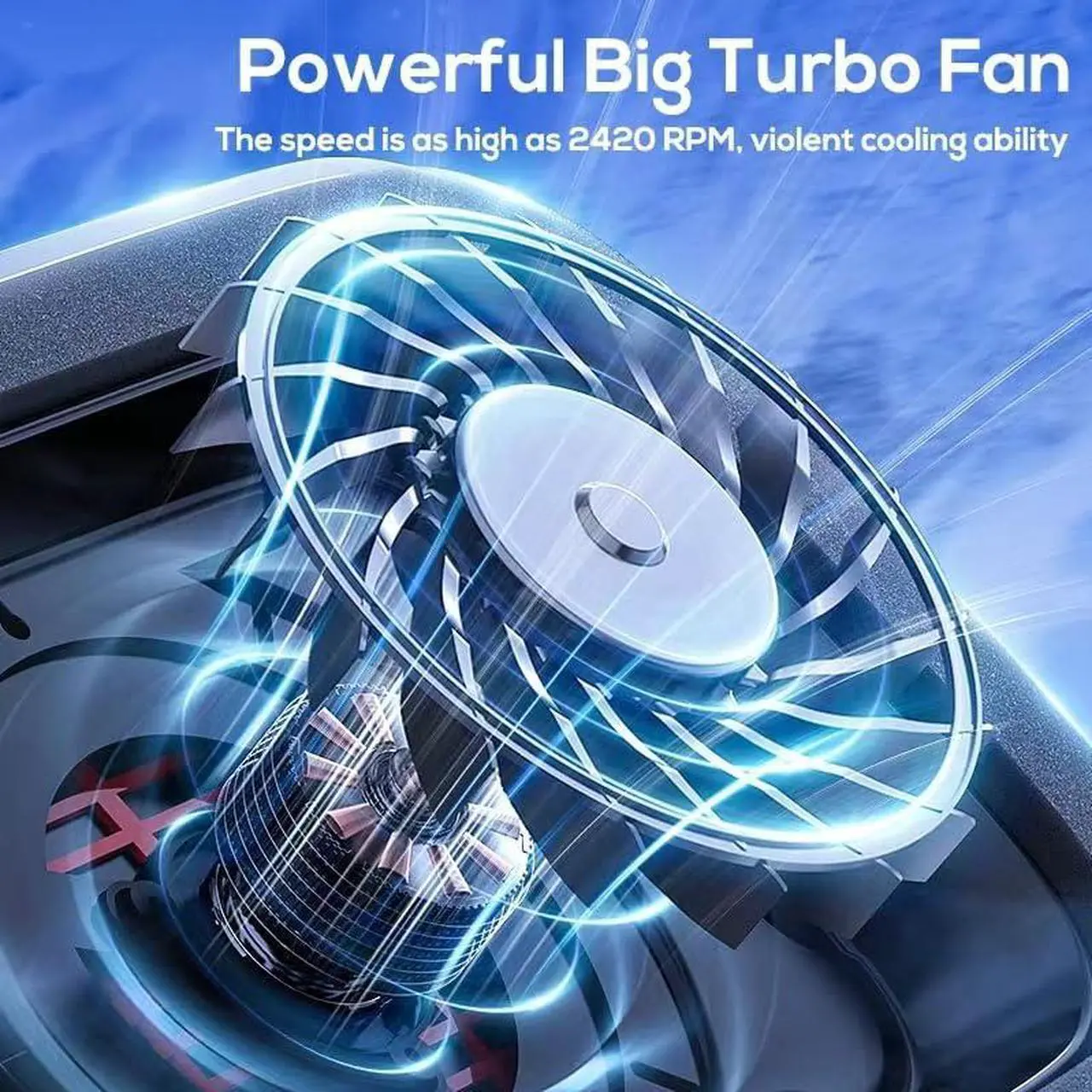 Alt view image 4 of 5 - Cooling pad for Lenovo Legion 5 5i 7 7i Legion Pro 5 5i 7 7i 9i Ultimate i9 Legion Slim 5 Gaming Laptop,Cooler with Powerful Turbo Cooling Fan, RGB Lights, Height Adjustable, Can Fast Cooling