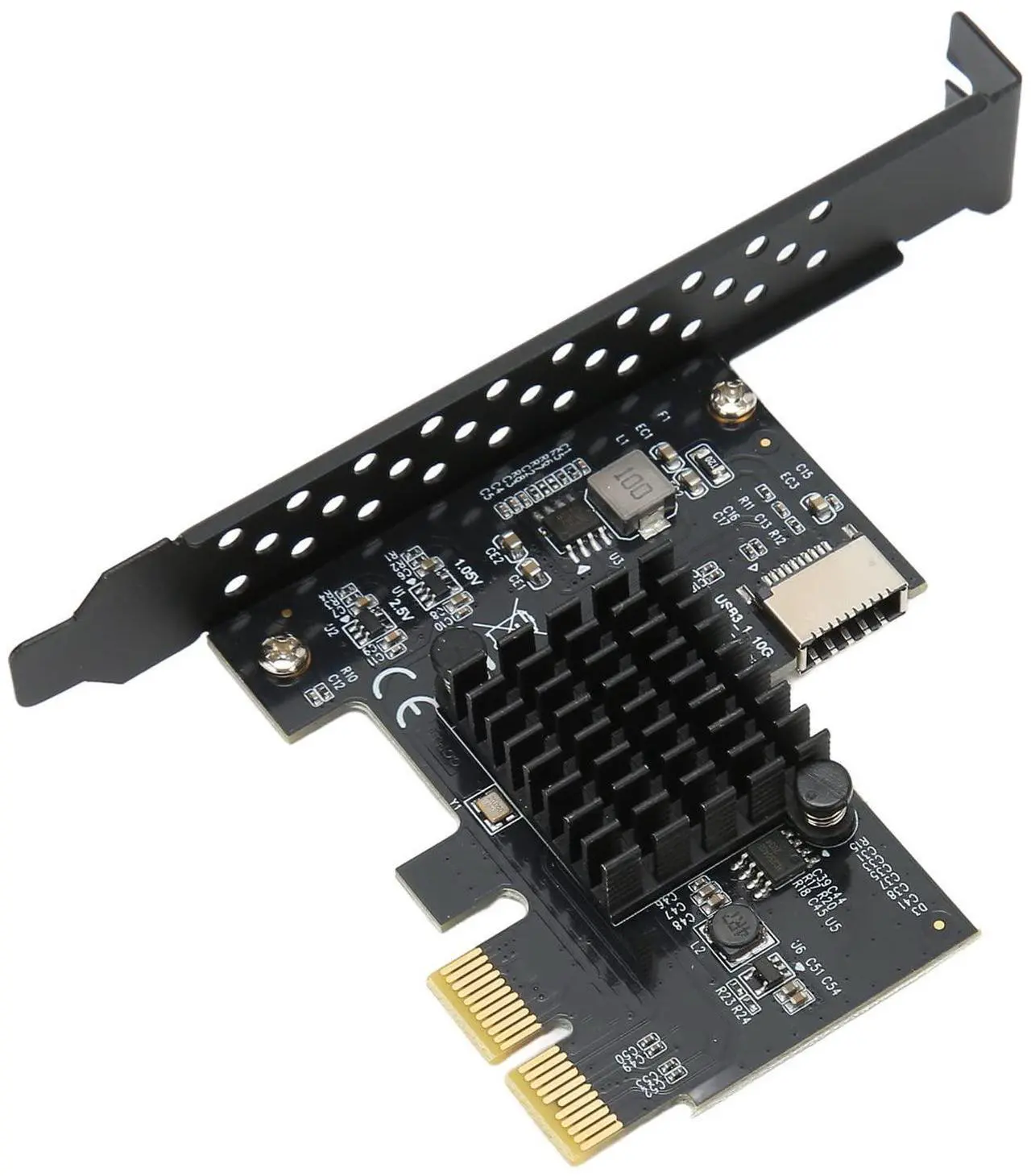 Main image of PCIe to USB 3.2 Gen 2 Adapter Card, Type C Front Panel Internal Expansion Card, 10Gbps High Speed for ASMeida ASM3142 10Gbps Master Control