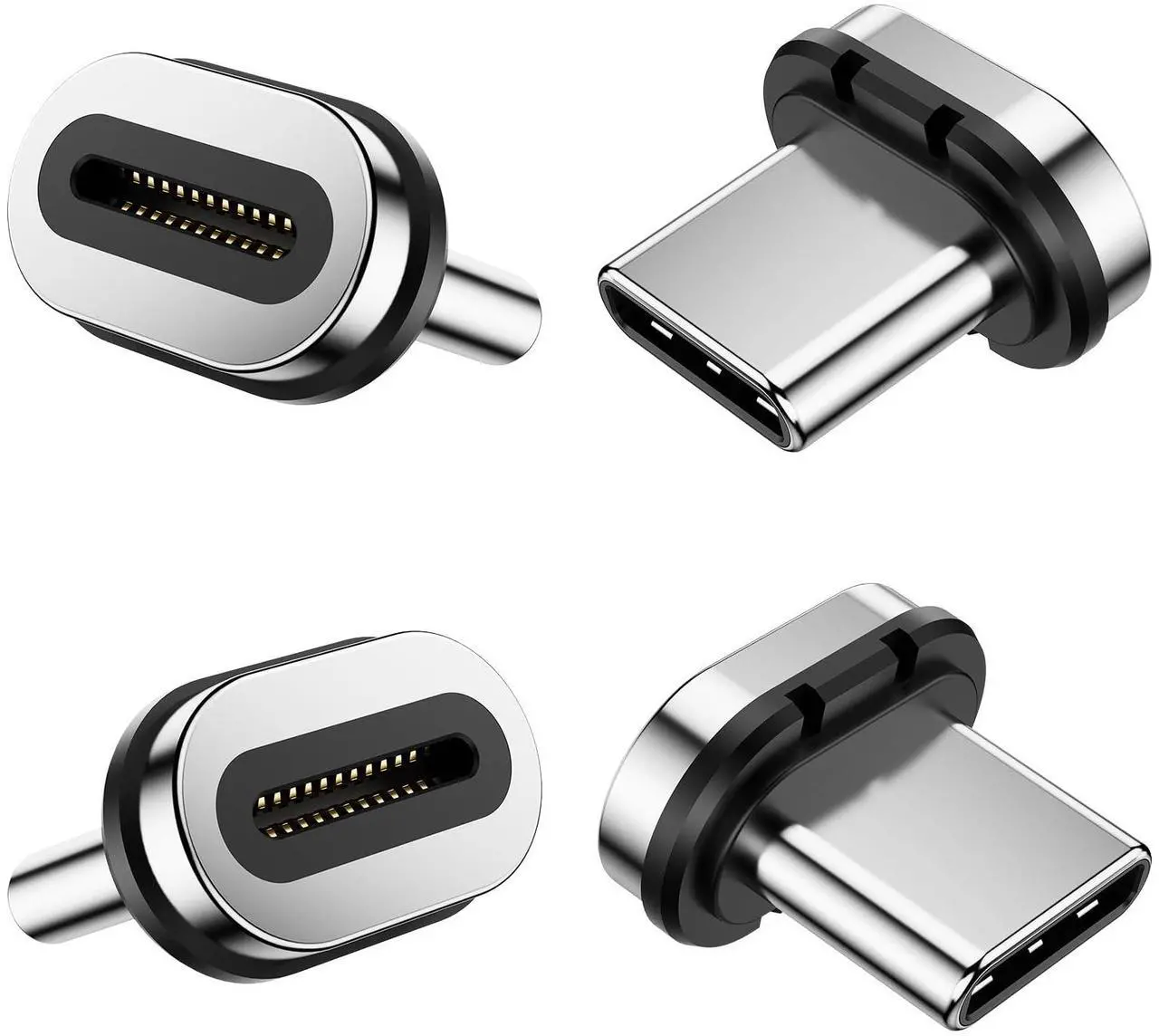 Alt view image 3 of 5 - 240W Magnetic Right Angle Adapter with 24Pin 4Pack Type-C Tips