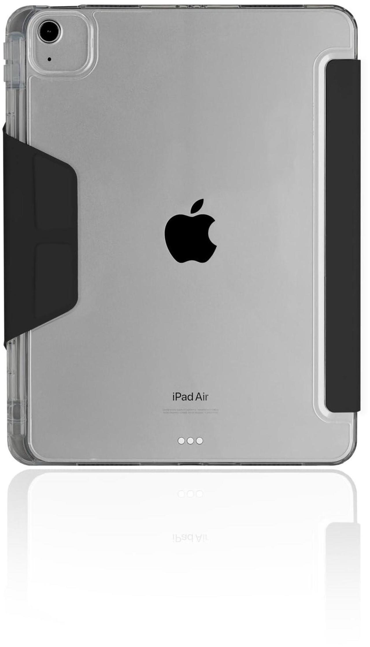 Alt view image 5 of 5 - STM OPP Case for Apple iPad Air 11"(M3 2025 / M2 2024)|iPadPro 11" (4/3/2/1 Gen)|iPadAir 10.9" (5/4 Gen) Slim Light Protective Cover, Transparent Back, w/Apple Pencil Storage, Auto Sleep/Wake - Black