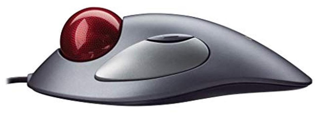 Alt view image 4 of 5 - Logitech Trackman Marble Trackball - Wired USB Ergonomic Mouse for Computers, with 4 Programmable Buttons, Dark Gray