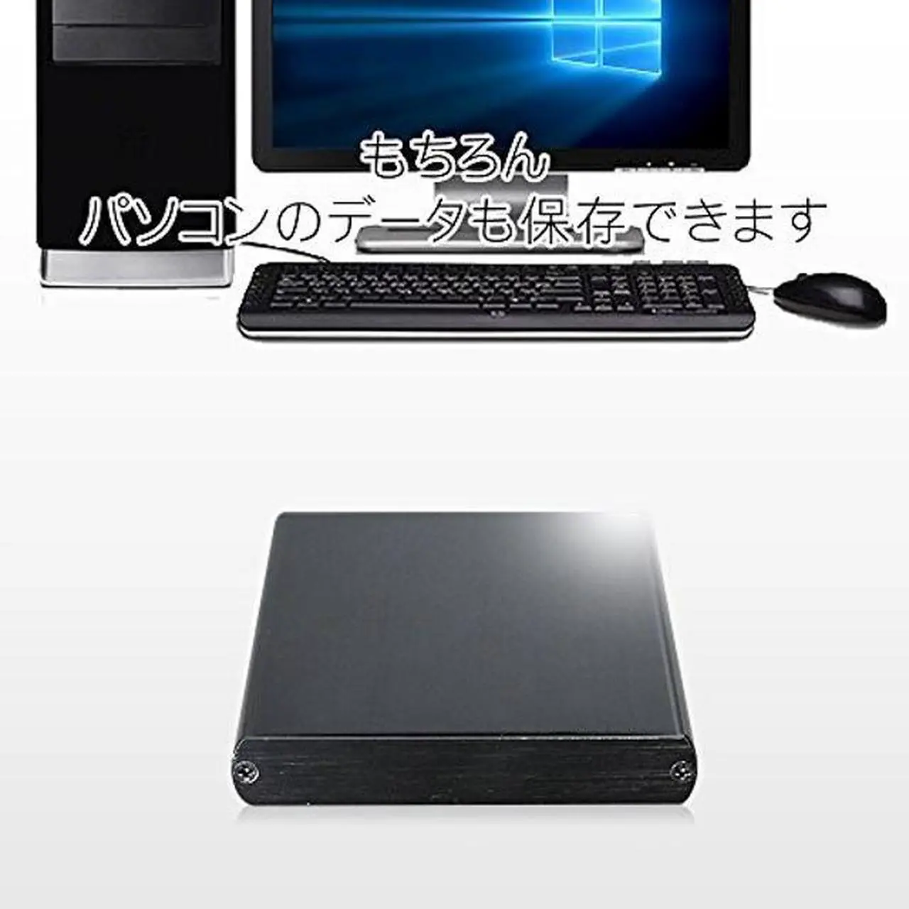 Alt view image 5 of 5 - Marshal Japan 500GB Portable External Hard Drive Featuring Stylish Alminium Body with Luxury Aluminum Material 9.5mm MAL2500EX3-MK USB3.0 USB2.0 Shelter Drive