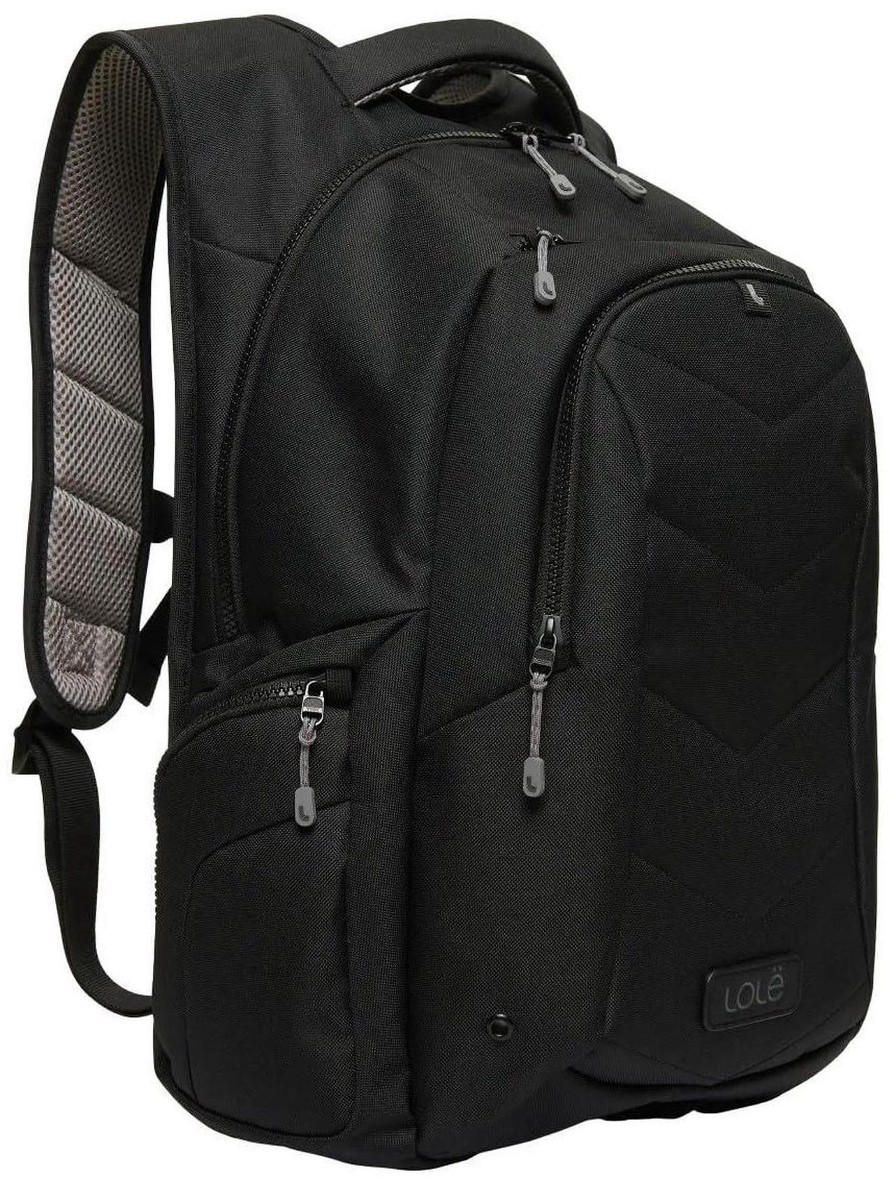 Alt view image 2 of 5 - LOLE Laptop Backpack, 17 inch Compatible, Quilted Design with Padded Straps, Bottle Pocket