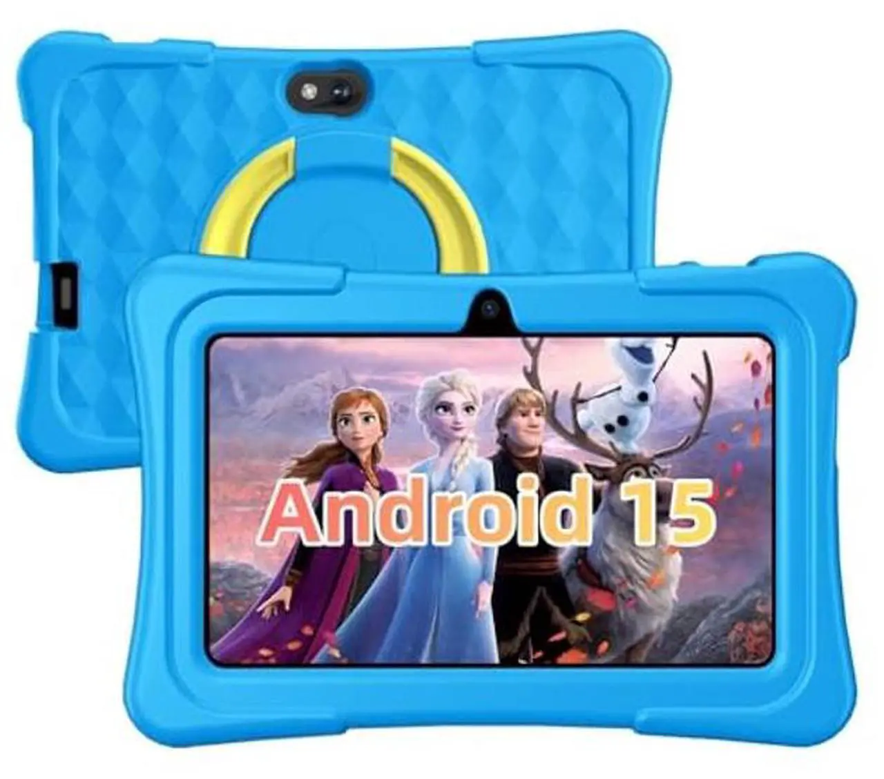 Main image of Kids Tablet, 7 inch Android 15 Tablet for Kids, 8GB+32GB 1TB Expand, Quad-Core Toddler Tablets with Shockproof Case, BT5.0, WiFi 5, Parental Control, Games, Dual Camera (Sky Blue)
