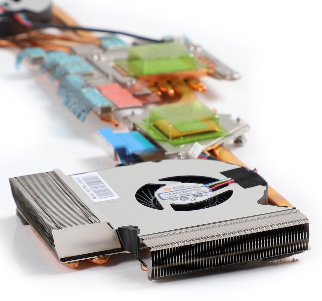 Alt view image 3 of 5 - YAEHUYING Replacement CPU+GPU Cooling Fan with Heatsink for MSI GE63 GE63VR 8RE 8RF, GL63 9RDS 8RE 8RD 8RC, GP63 8RE 8RD, MS-16P3 MS-16P5 MS-16P6 P/N: PAAD06015SL N383 N384 E322500193A02