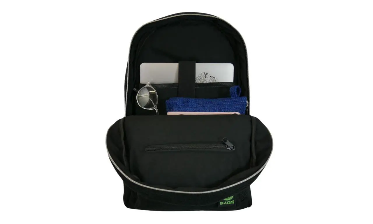 Alt view image 4 of 4 - DIME BAGS - Study Buddy, Water-Resistant Backpack, 15-inch Padded Laptop Compartment (Black)