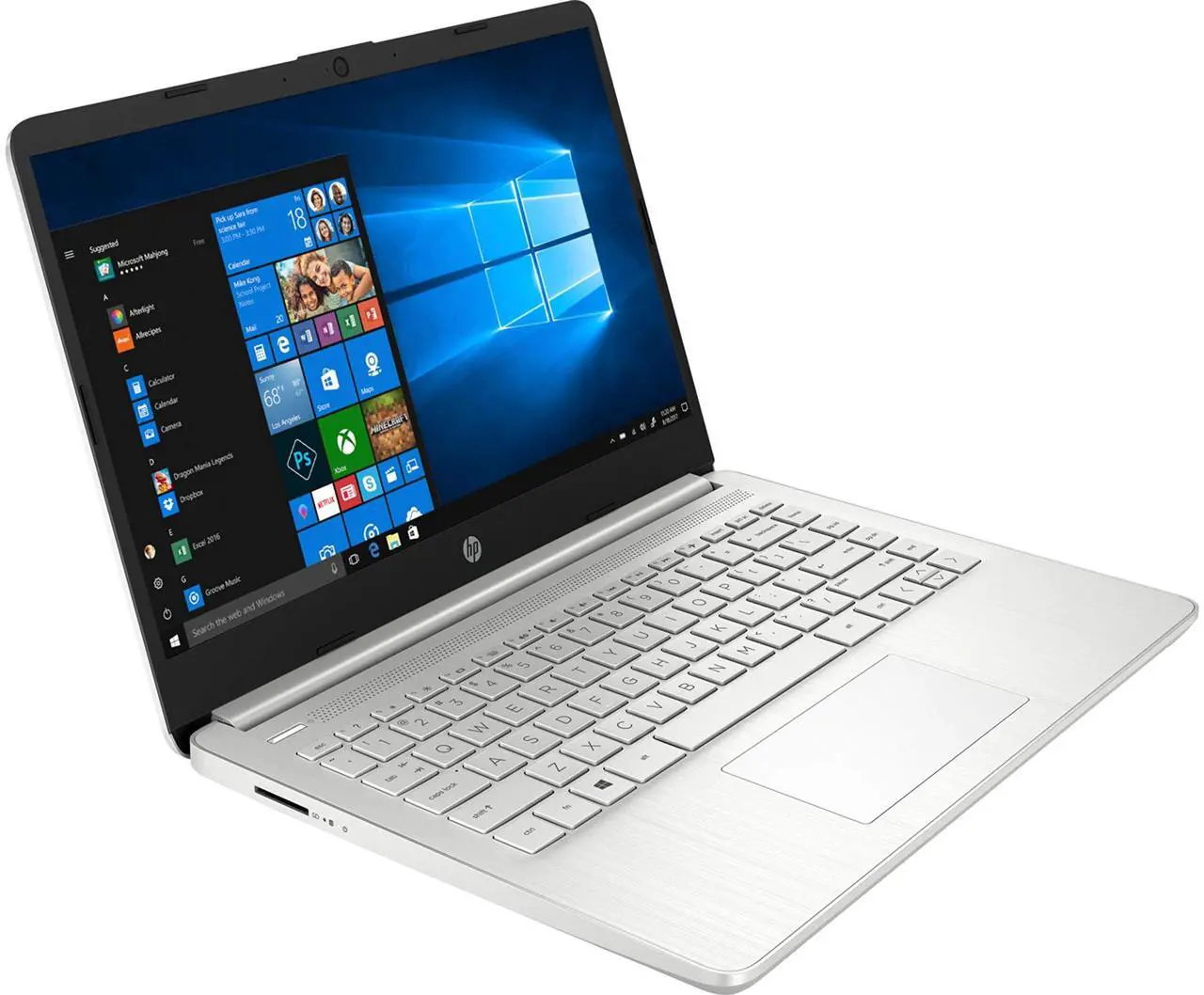 Alt view image 3 of 5 - HP 14 Series 14" HD SVA BrightView WLED-Backlit Laptop, Intel 10th Gen Core i3-1005G1 up to 3.4GHz, 4GB DDR4, 128GB SSD, USB 3.1-C, Webcam, 802.11ac, Bluetooth, HDMI, Windows 10 Home in S Mode