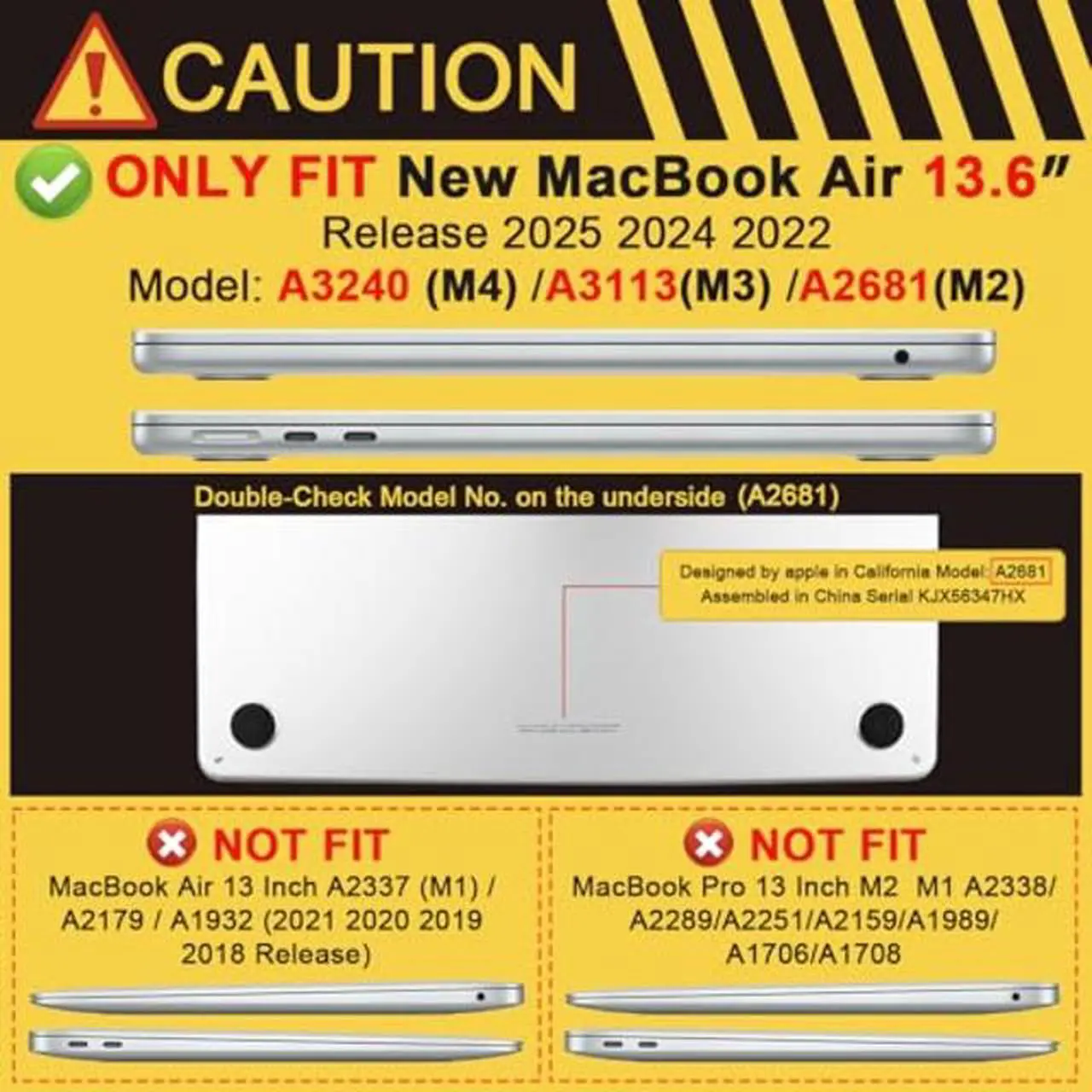 Alt view image 2 of 5 - Batianda Ultimate Laptop Case for M4 MacBook Air 13.6 inch 2025 2024 2022 Model A3240/A3113/A2681 Matte Bling Transparent Surface Carbon Fiber Edges Anti-Scratch and Anti-Fingerprint, Peach Pink