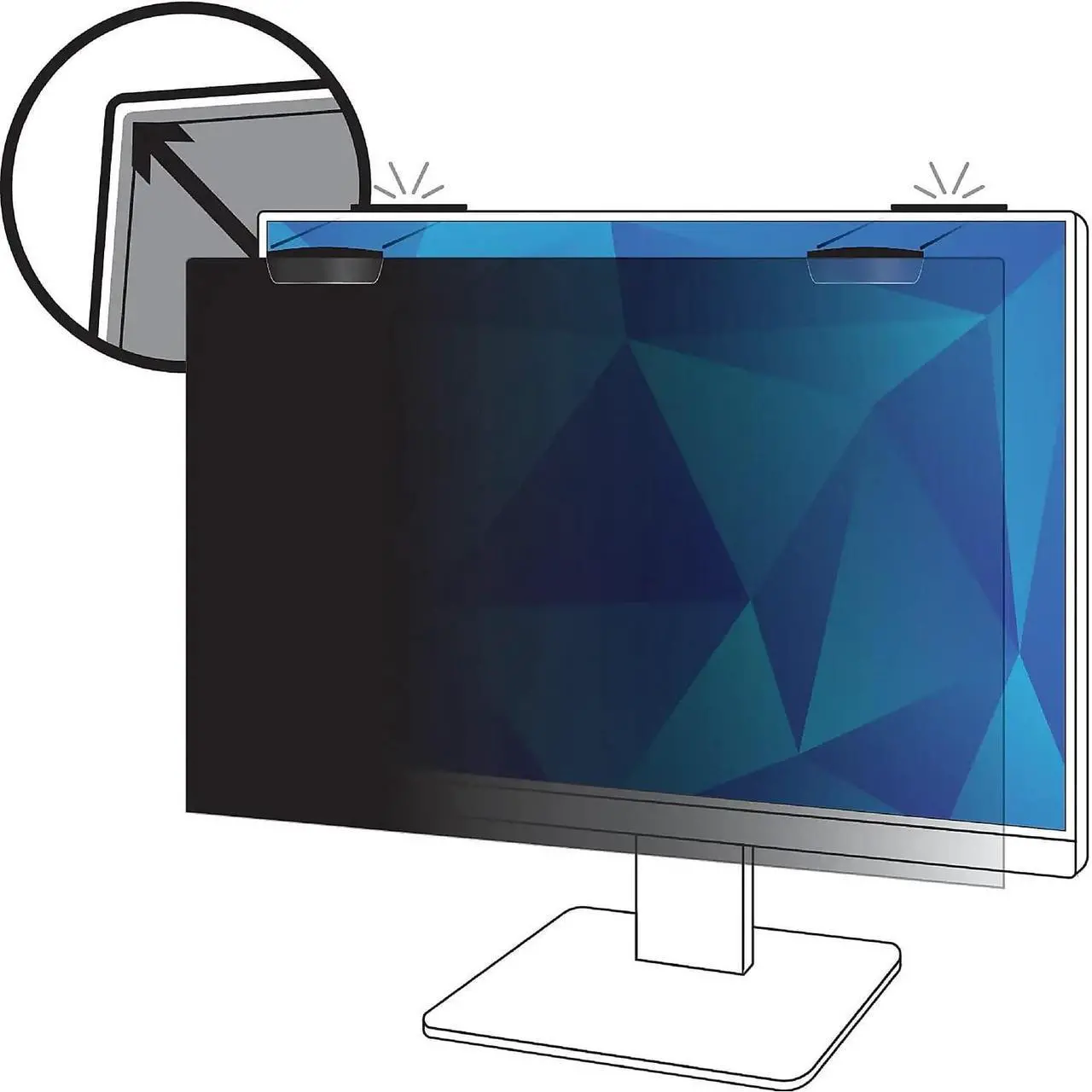 Main image of 3M Privacy Filter for 27in Full Screen Monitor COMPLY Magnetic Attach (16:9 aspect ratio)