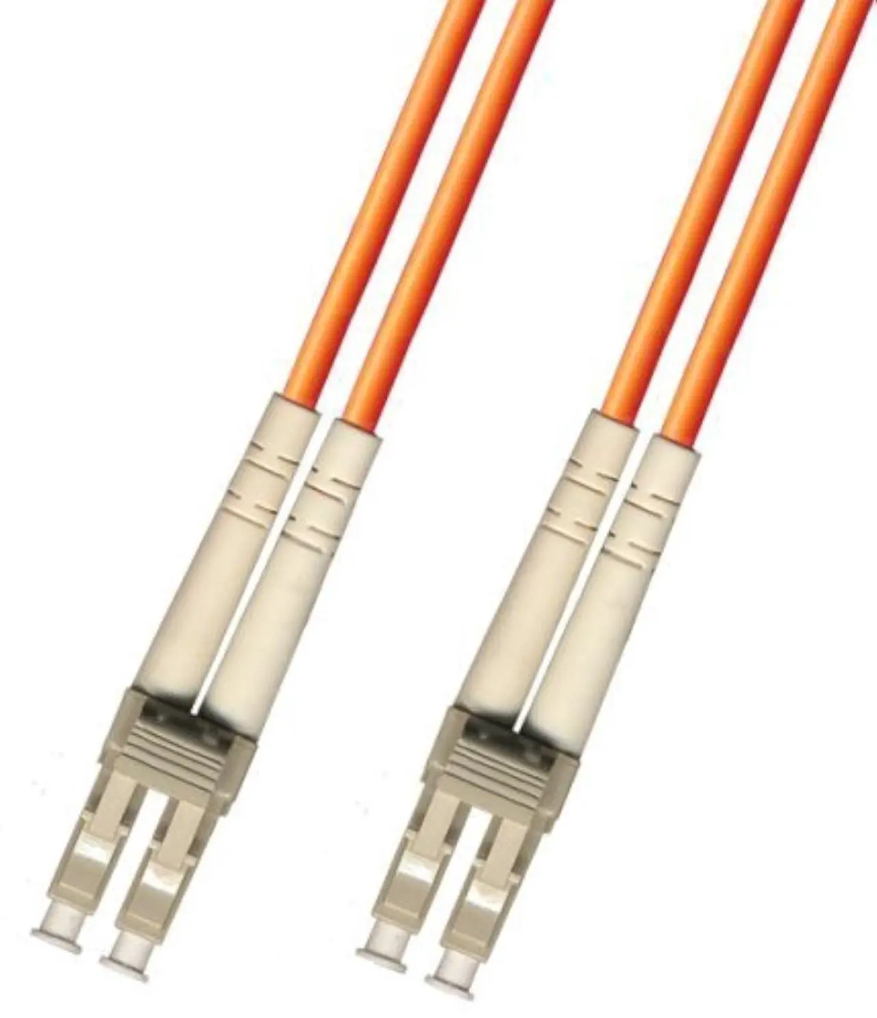 Main image of 100 Meter Multimode Duplex Fiber Optic Cable (50/125) - LC to LC - Orange