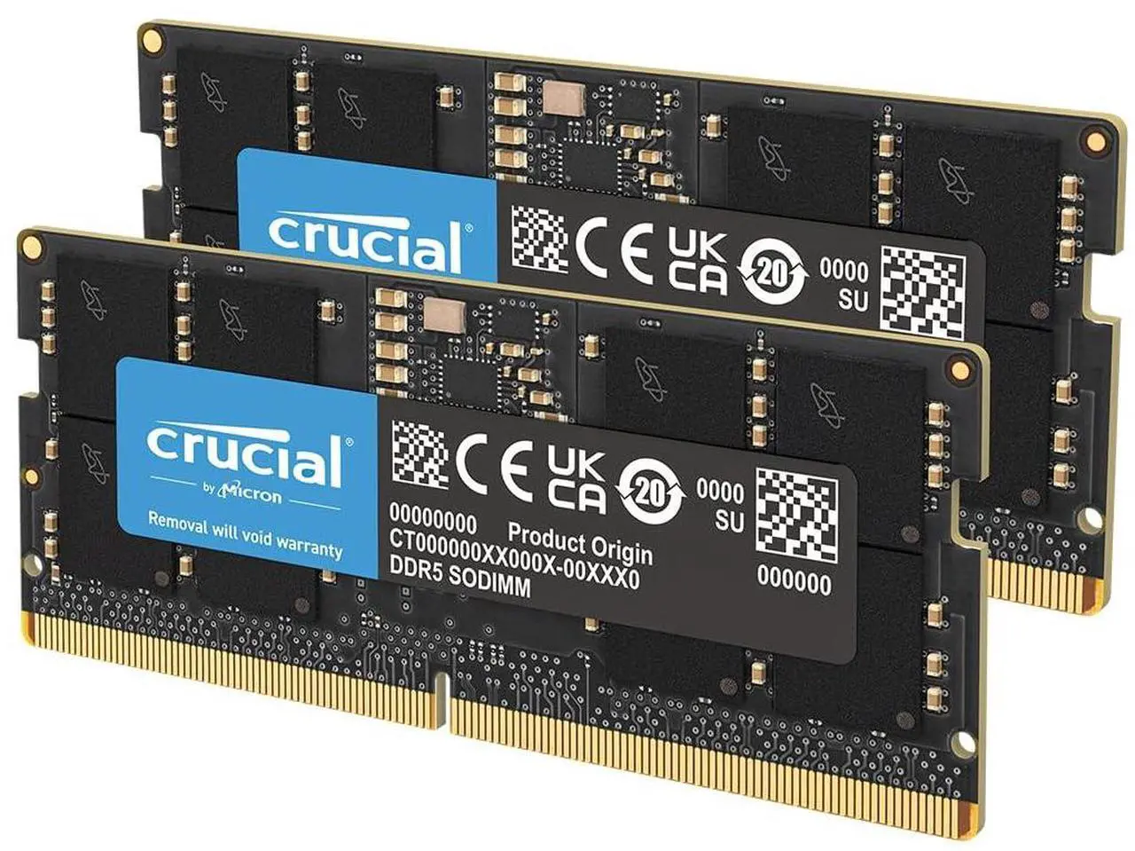 Main image of Crucial 64GB DDR5 RAM, 5600MHz (or 5200MHz or 4800MHz) Laptop Memory Kit, SODIMM 262-Pin, Compatible with 13th Gen Intel Core and AMD Ryzen 6000 - CT2K32G56C46S5