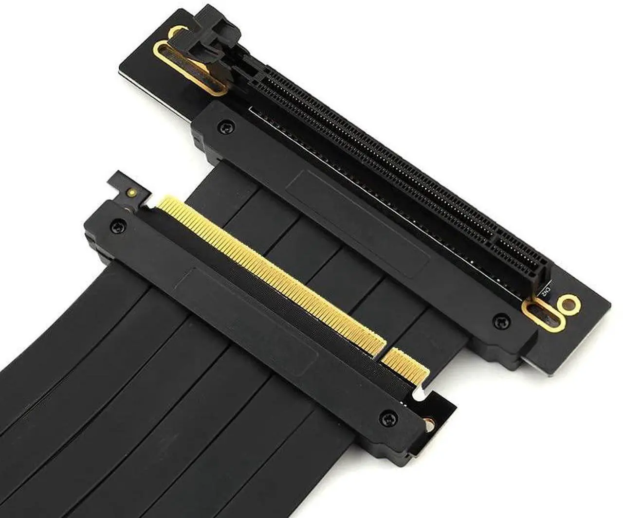 Alt view image 4 of 5 - lilila-ree Graphics Card GPU Vertical Full Speed PCI-E 4.0 x16 Riser Cable High Speed Gen4 Flexible Extender Riser Cable Extension Port 90 Degree Adapter (200mm)