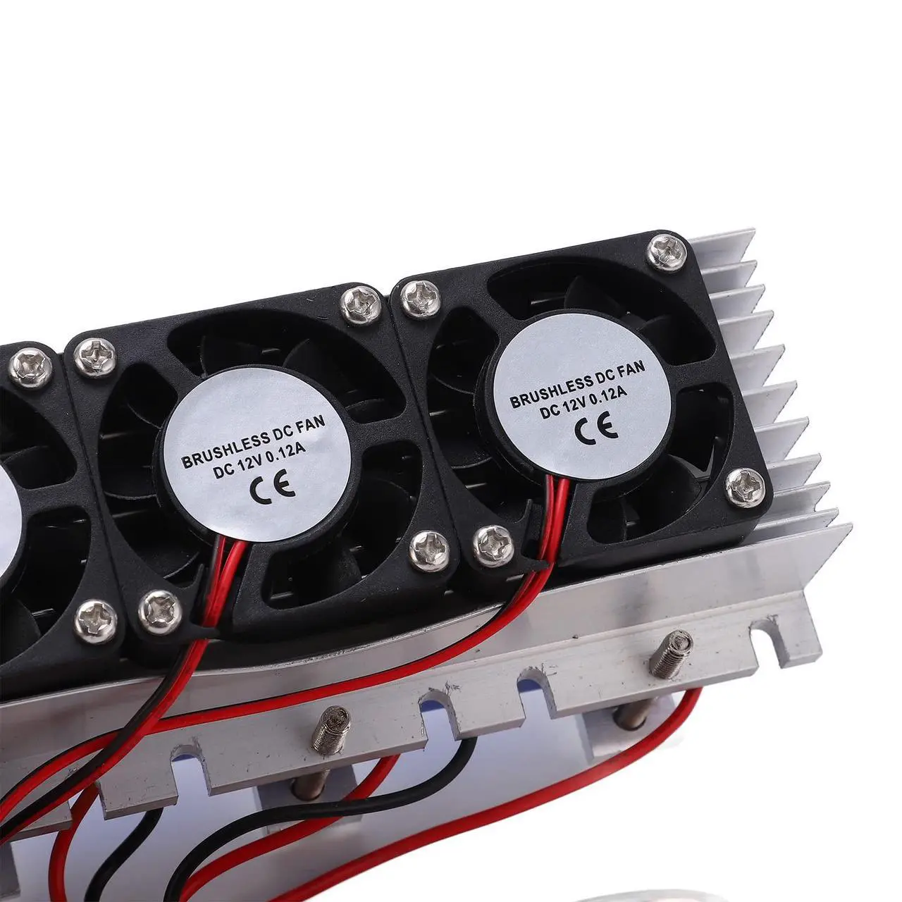 Alt view image 2 of 5 - 12V 4-Chip TEC1-12706 Thermoelectric 240w Peltier Cooler DIY Air Cooling Device Thermoelectric Refrigeration Cooling System Kit