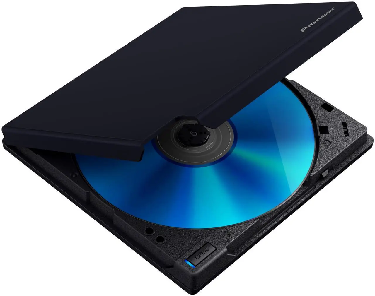 Main image of Pioneer External Blu-ray Drive BDR-XD08UMB-S Matte-Black Body USB 3.2 Gen1 (USB Type-C) / 2.0 Slim Portable BD/DVD/CD Writer high-Grade Rubber Coating