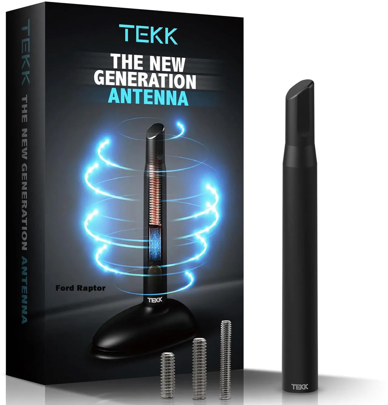 Main image of Tekk Short Antenna Compatible with Ford Raptor 2010-2023 / Designed for Optimized FM/AM Reception / 4.8 Inches