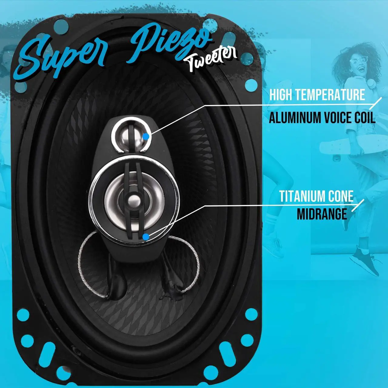 Alt view image 4 of 5 - Pyle 3-Way Universal Car Stereo Speakers - 300W 5x7 Triaxial Loud Pro Audio Car Speaker Universal Quick Replacement Component Speaker Vehicle Door/Side Panel Mount Compatible PL5173BK (Pair),black
