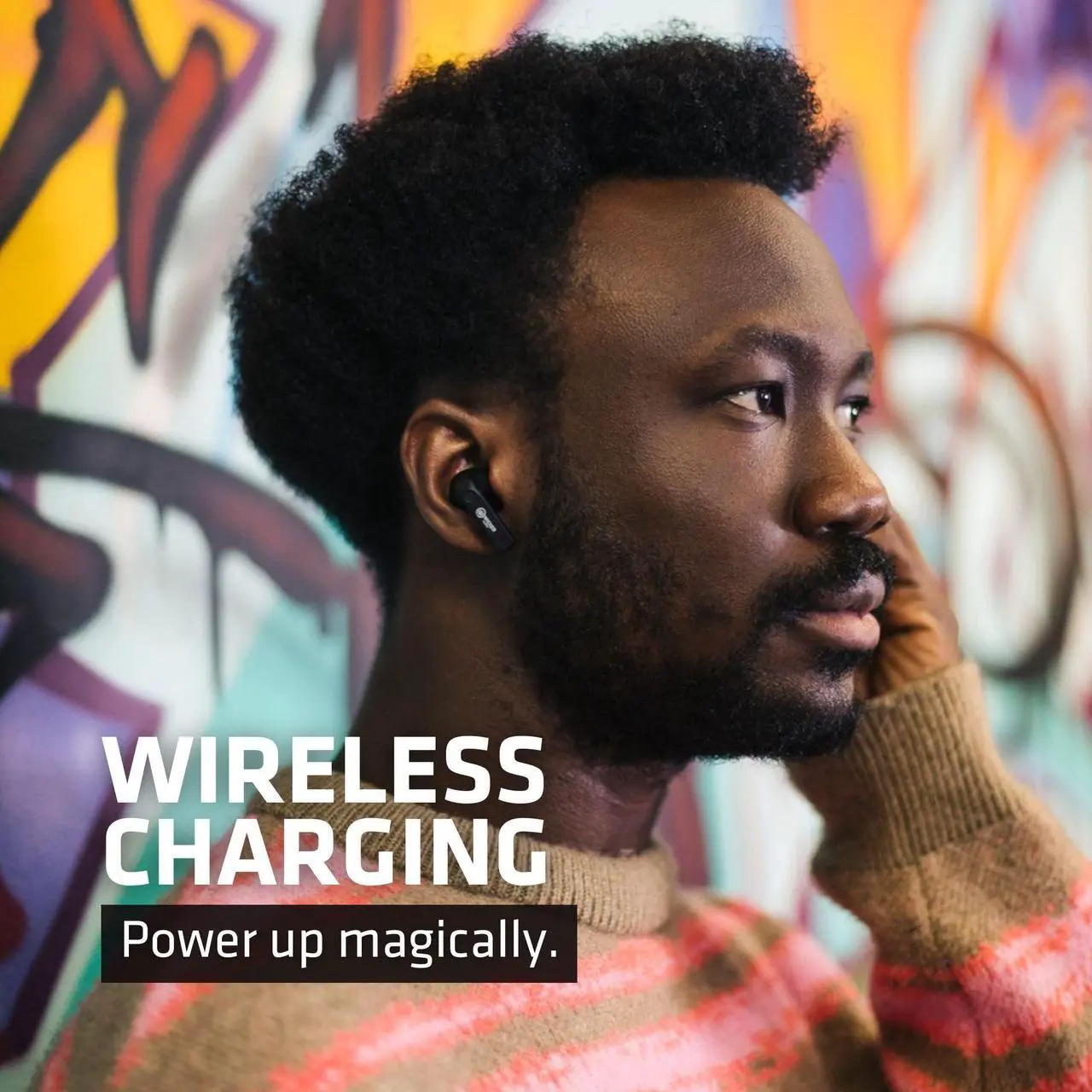 Alt view image 2 of 5 - Wicked Audio Mojo 800 True Wireless Bluetooth Earbuds | ANC Noise Canceling | Wireless Charging | Clear Call Mics | Long Battery Life | Mobile App | Custom EQ Modes | GPS Find Buds | Transparency Mode