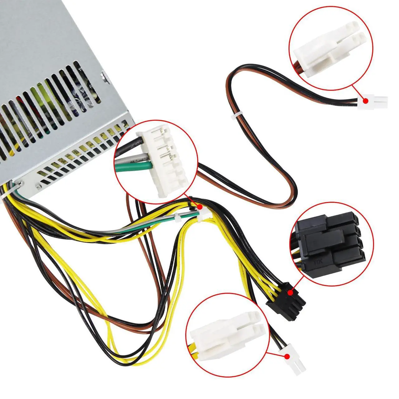 Alt view image 5 of 5 - S-Union Upgraded 937516-004 310W Power Supply Compatible with HP ProDesk 280 288 480 G3 MT 400G4 282G3 SFF PCG007 DPS-310AB-1A 901772-004 PSU Power Supply