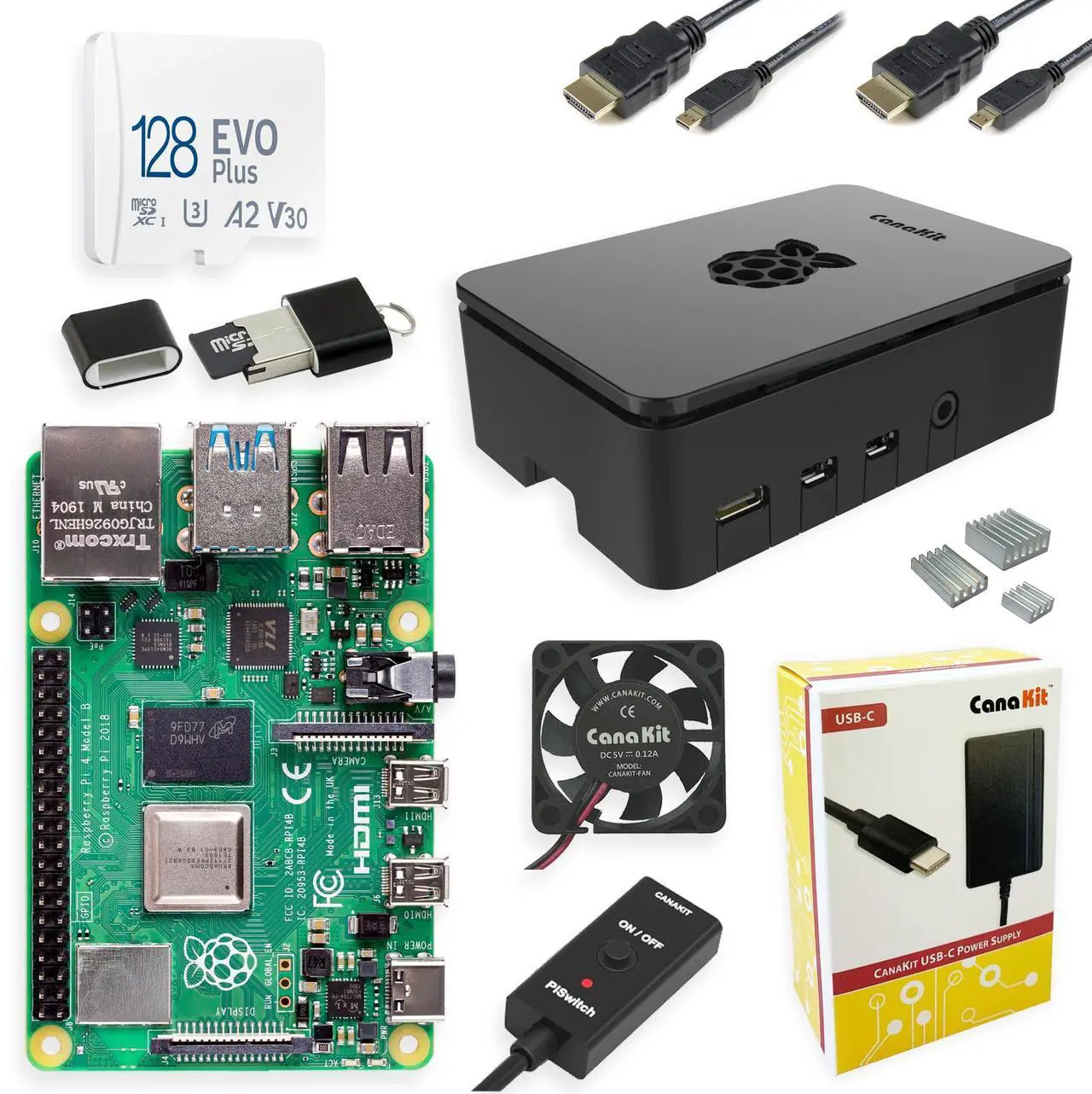 Main image of CanaKit Raspberry Pi 4 8GB Extreme Kit - 128GB Edition (8GB RAM)