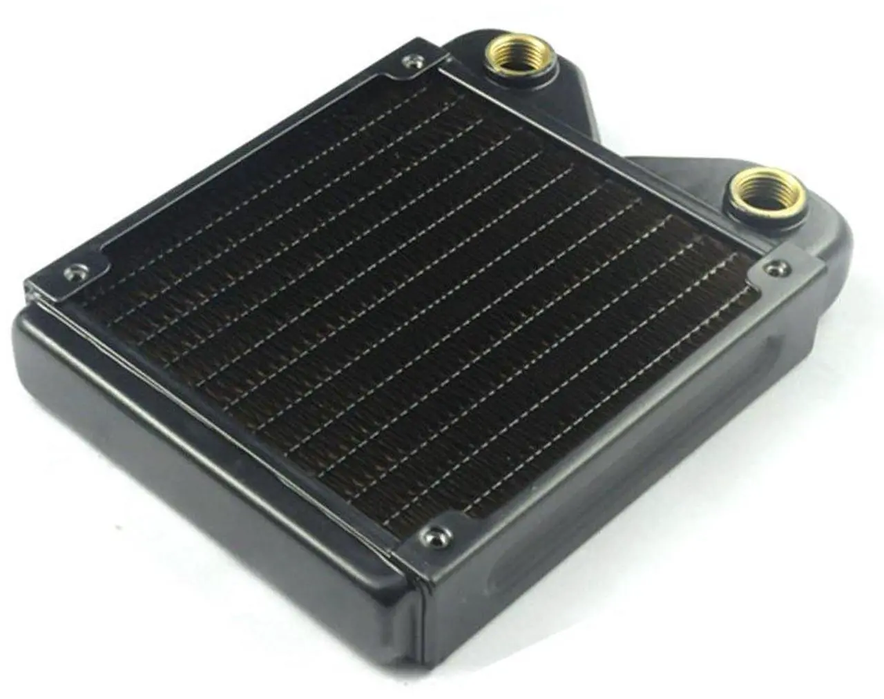 Alt view image 2 of 4 - BXQINLENX 120 Pure Copper 12 Pipe Heat Exchanger Radiator for PC CPU CO2 Laser Water Cool System Computer
