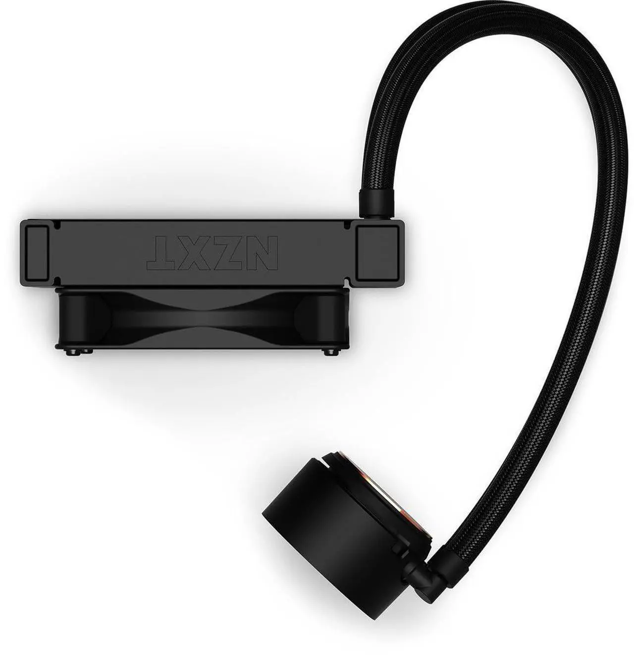Alt view image 4 of 5 - NZXT Kraken 120 - RL-KR120-B1 - AIO RGB CPU Liquid Cooler - Quiet and Effective - Silent Operation - Ring RGB LEDs - Aer P 120mm Radiator Fans (Included),Black