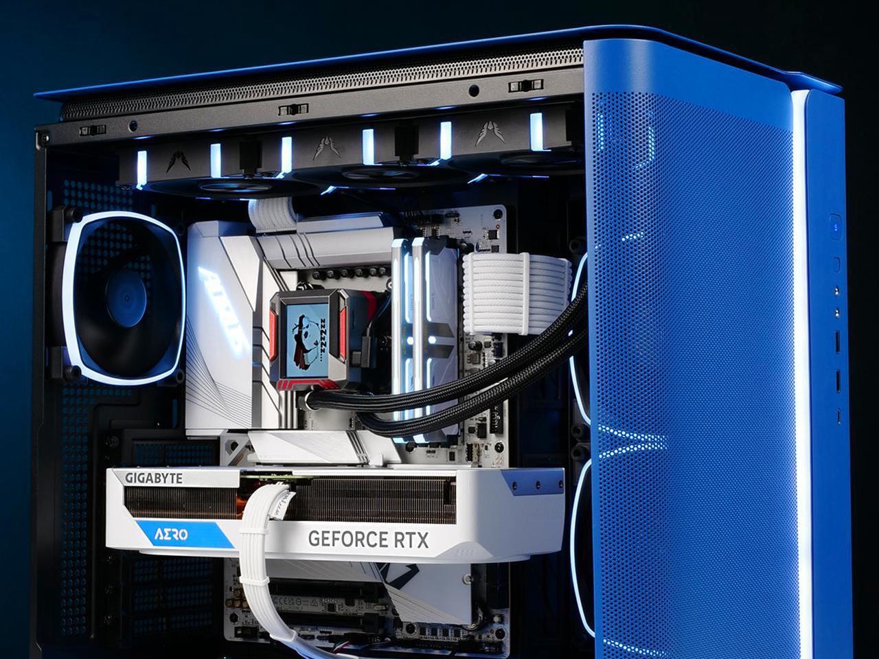 Alt view image 7 of 7 - Valkyrie Syn 240 Black - AIO CPU Liquid Cooler - LCD Screen Inside PC - 3x Fluid Dynamic Bearing X12 Fans, 240mm Water Cooler, Compatible w/ AMD AM4/AM5, Ryzen 7 7800x3d, Intel 14900k, LGA1700/1200