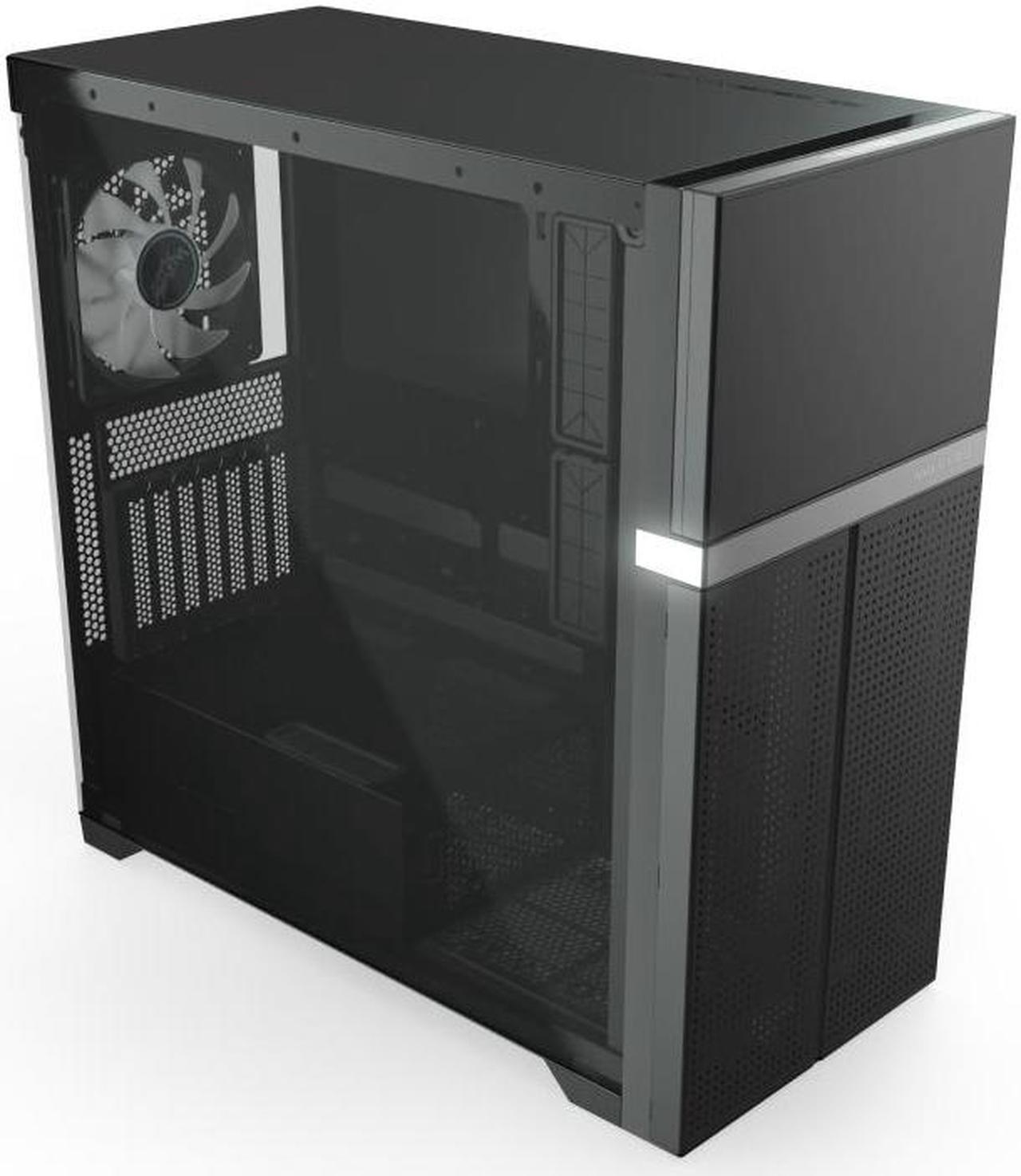 Main image of VK02-Lite Mid-Tower ATX PC Case - Black, Tempered Glass Panel, 360/420mm Radiator Support, ARGB Lighting, Cable Management System, High Airflow Optimized Cooling, 1x V14 Fan Included