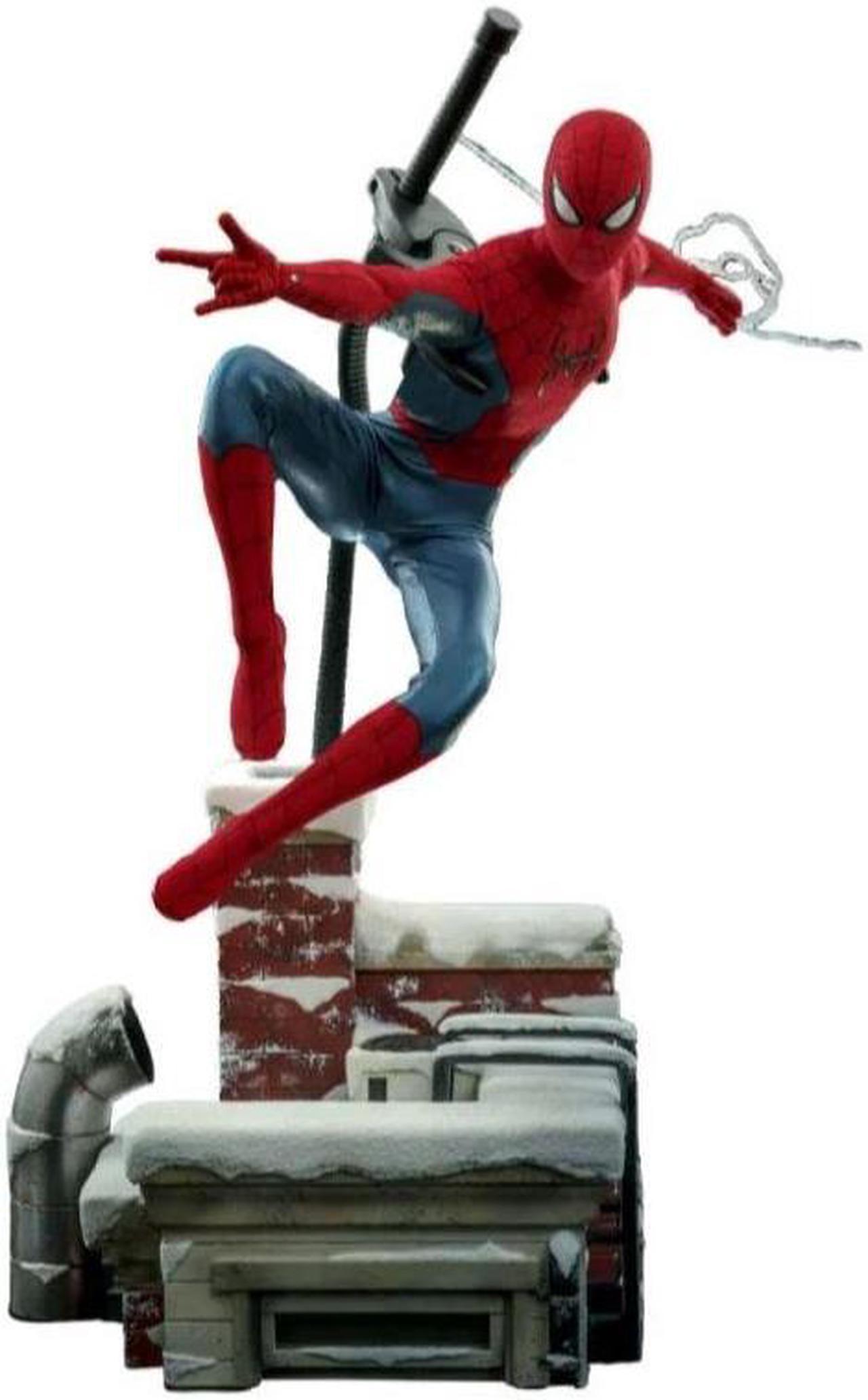 Figure Hot Toys MMS680 - Marvel Comics - Spider Man : No Way Home - Spider Man New Red And Blue Suit Deluxe Version