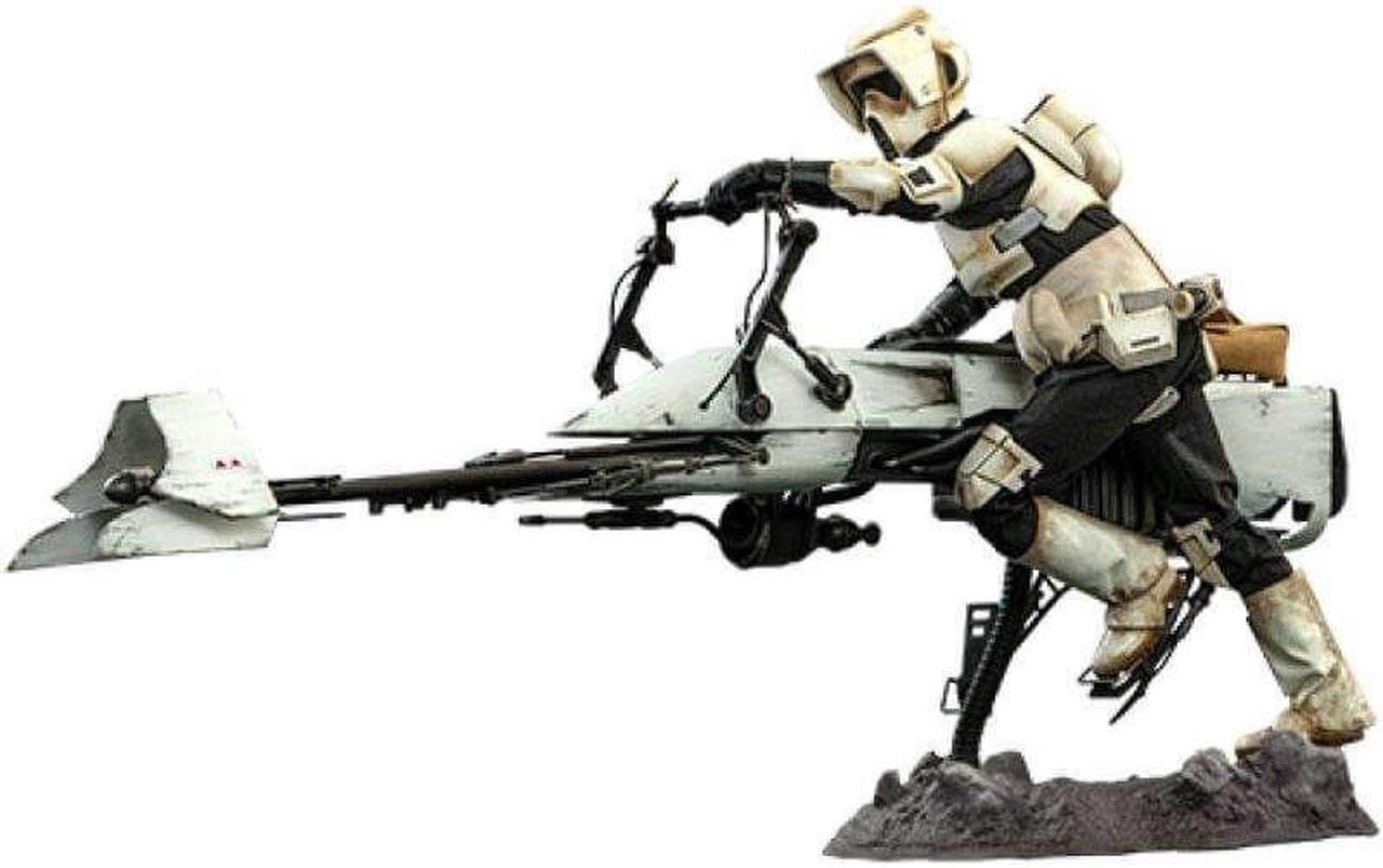 Figure Hot Toys TMS017 - Star Wars - The Mandalorian - Scout Trooper And Speeder Bike