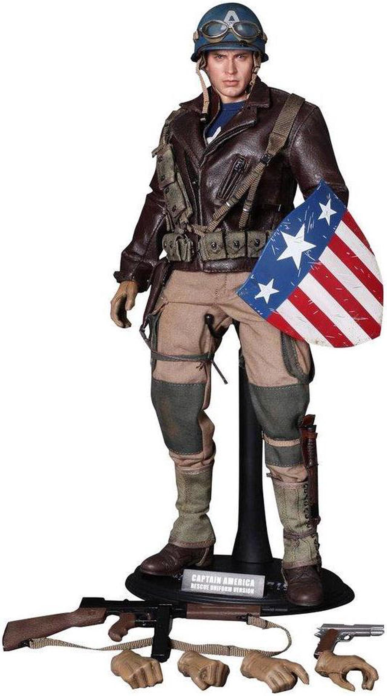 Figure Hot Toys MMS180 - Marvel Comics - Captain America : The First Avenger - Captain America Rescue Uniform Version